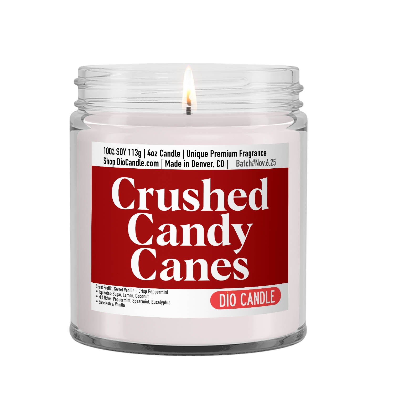 Crushed Candy Canes Candle