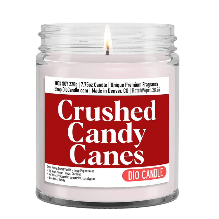 Crushed Candy Canes Candle