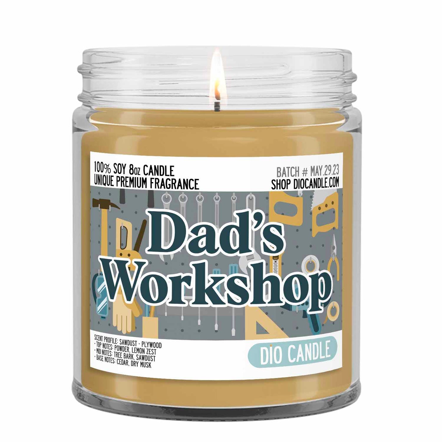 Father's Day Dad's Workshop Candle