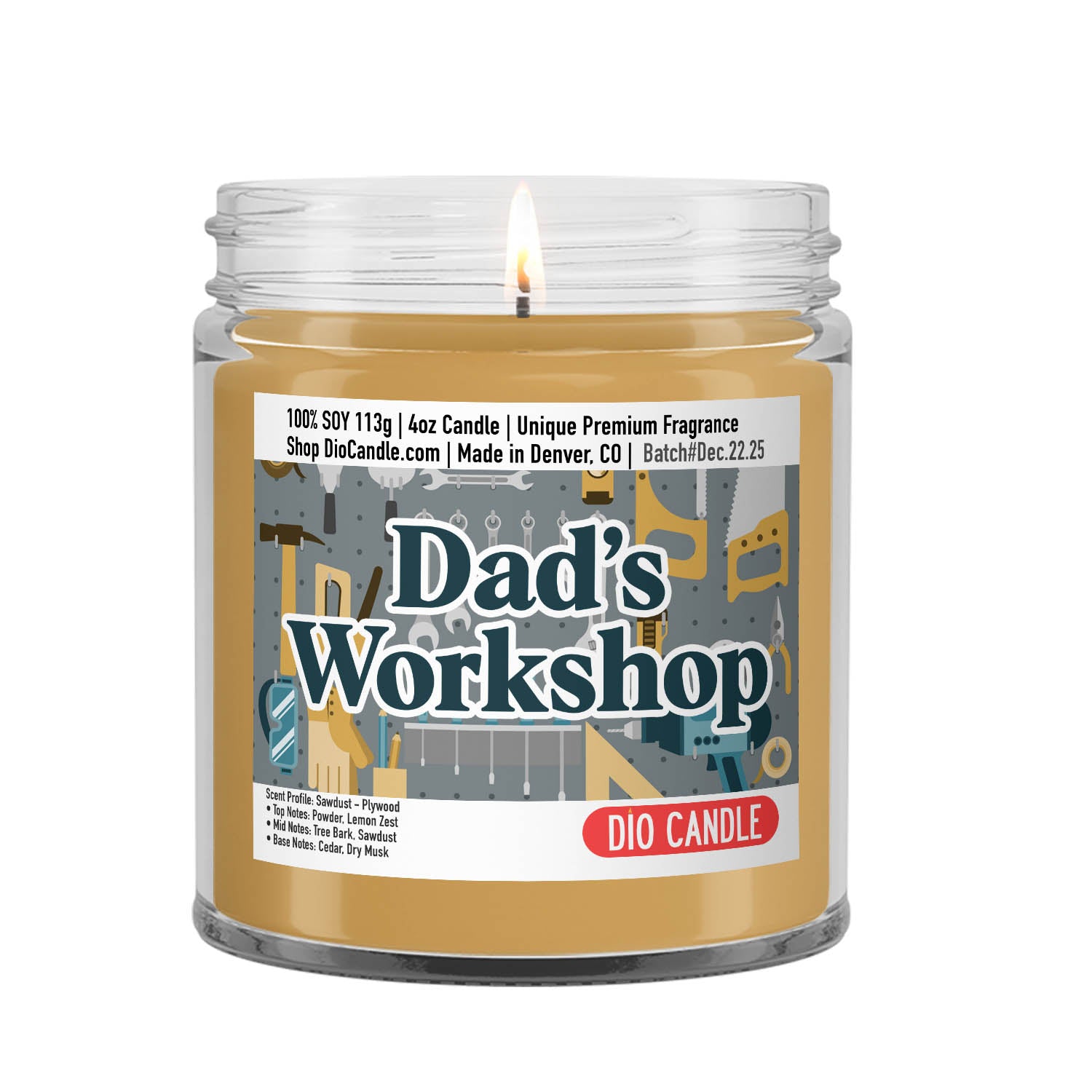 Father's Day Dad's Workshop Candle