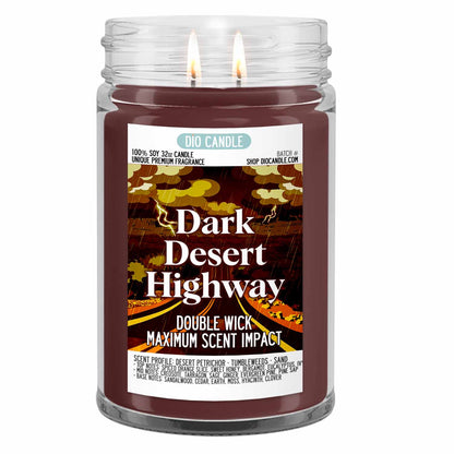Dark Desert Highway Candle