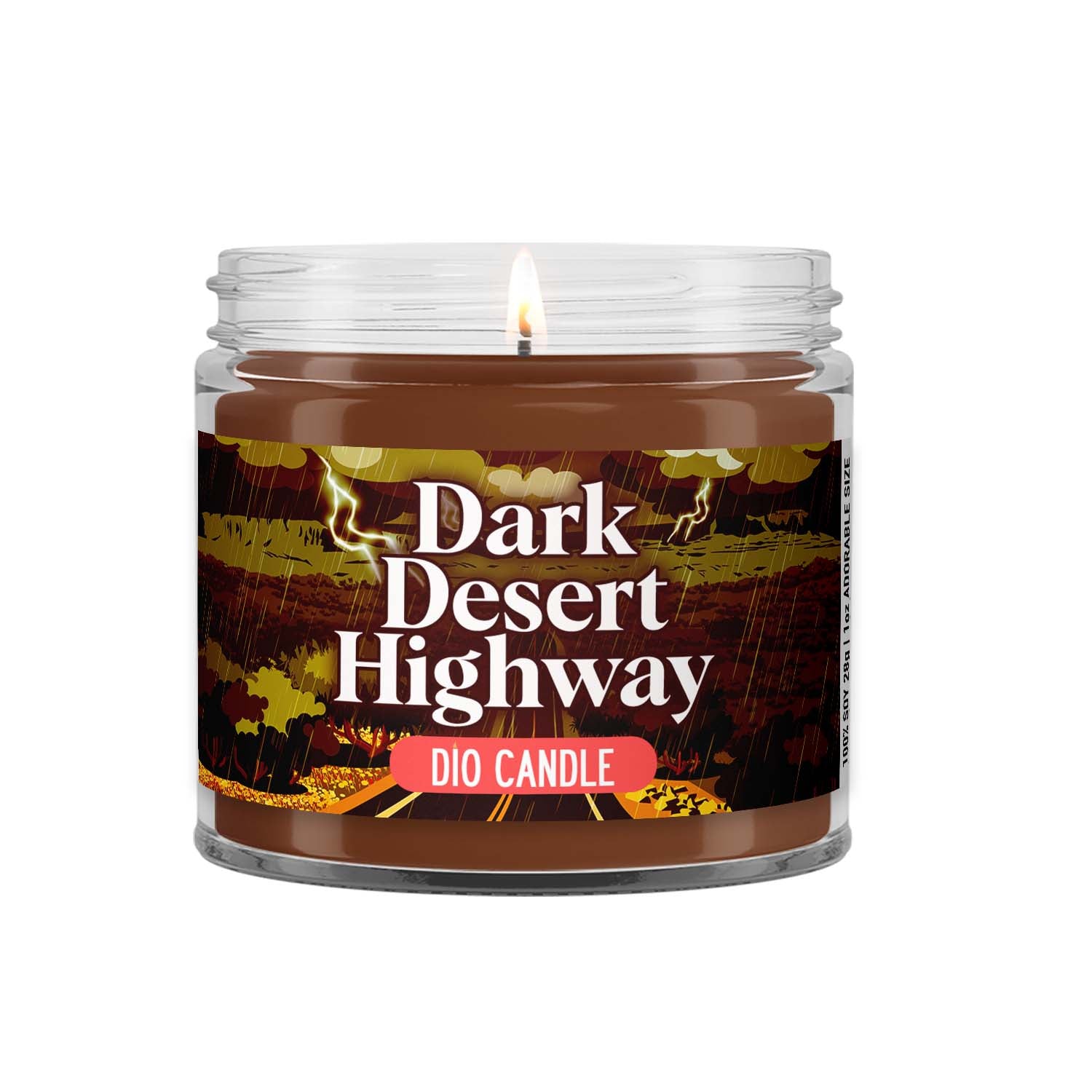Dark Desert Highway Candle