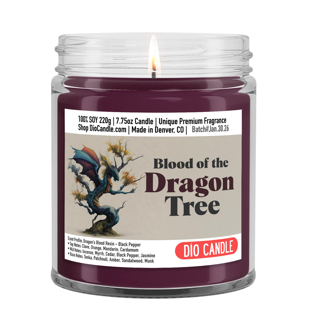 Blood of a Dragon Tree Candle