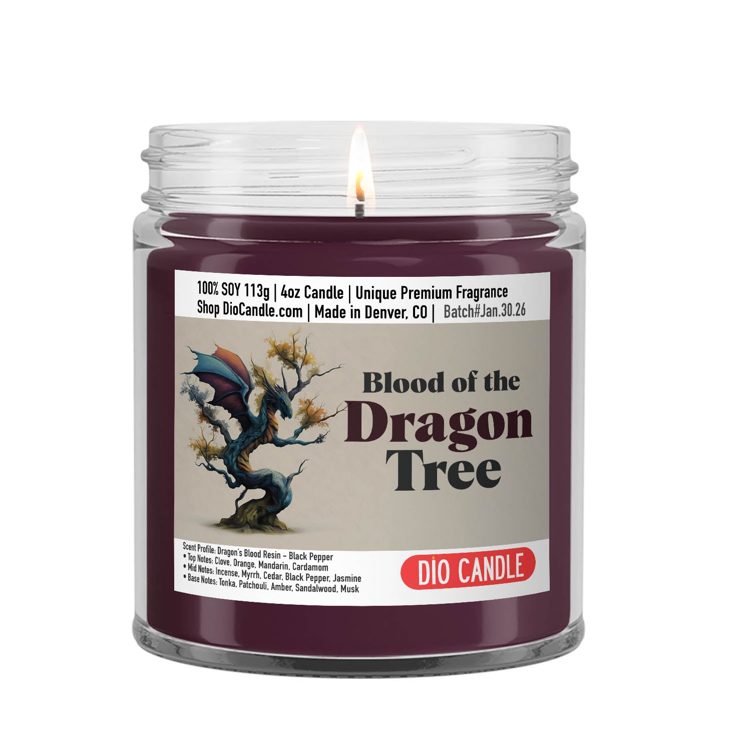 Blood of a Dragon Tree Candle