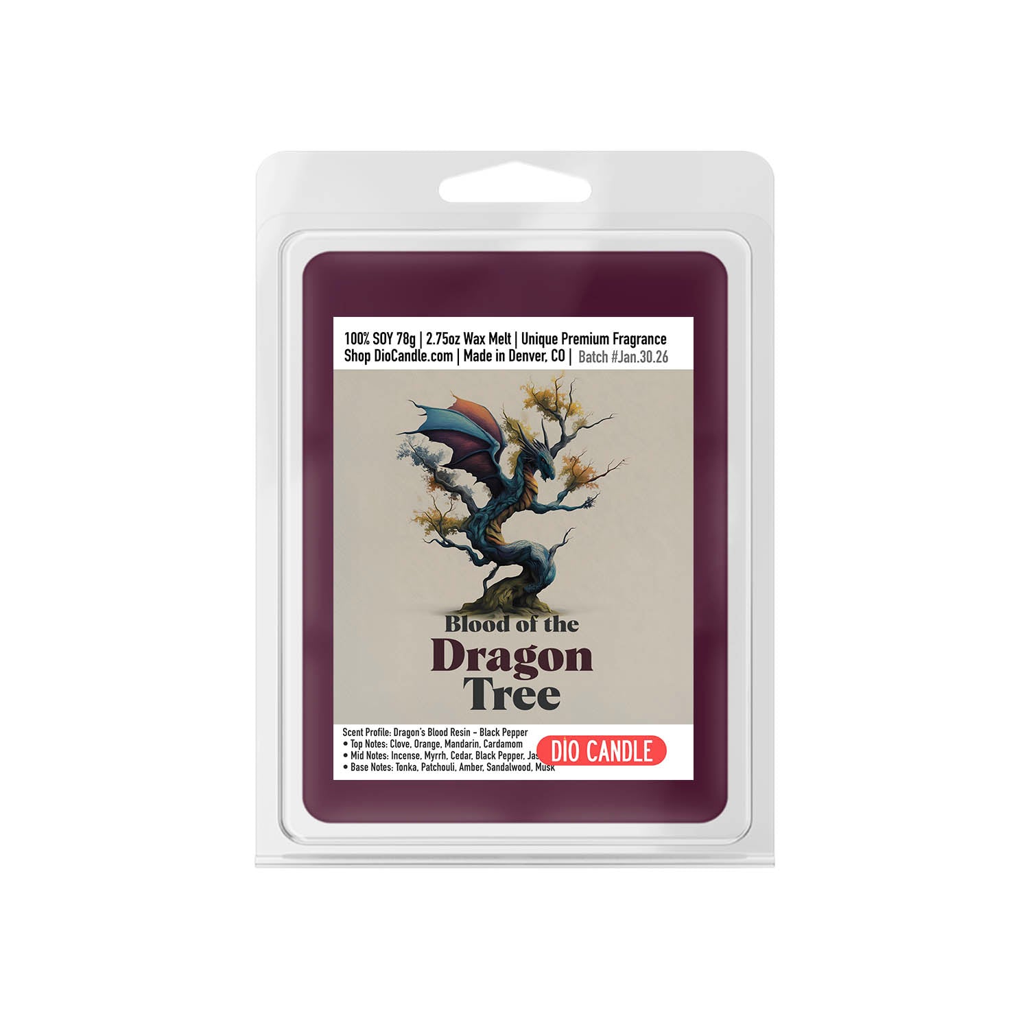 Blood of a Dragon Tree Candle