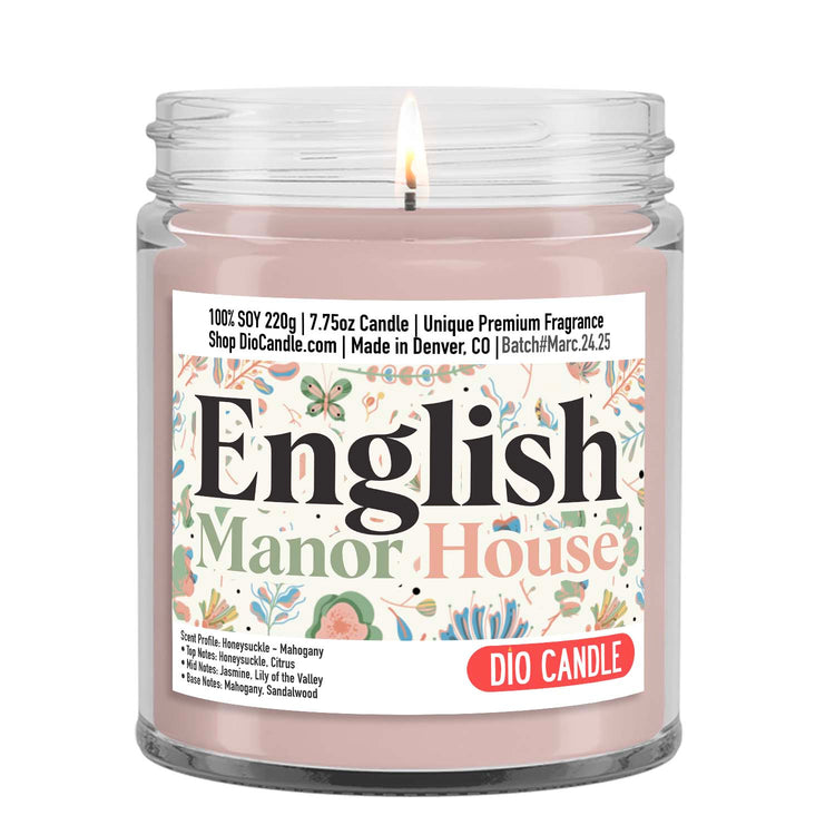 English Manor House Candle
