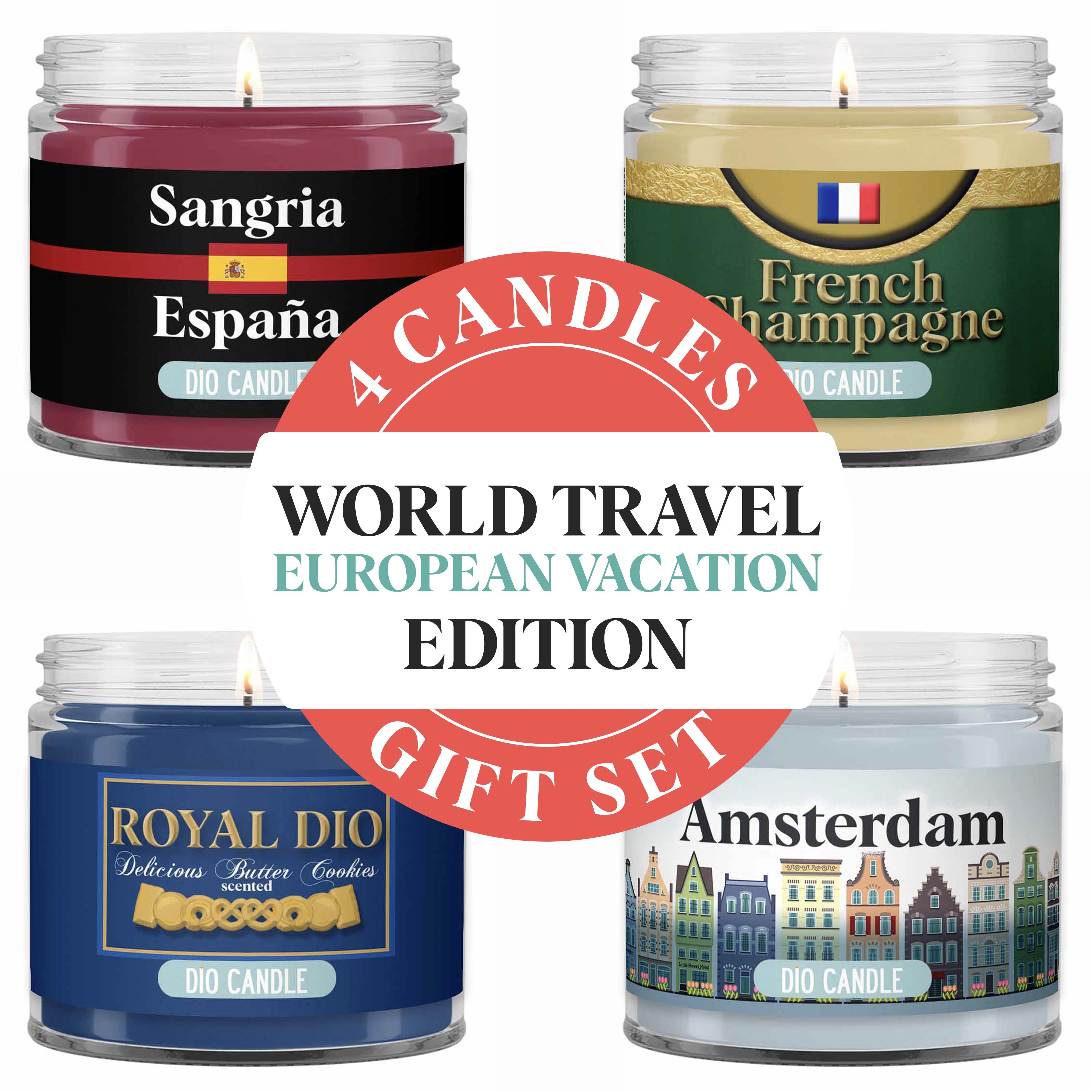 European Vacation Candle Gift Set