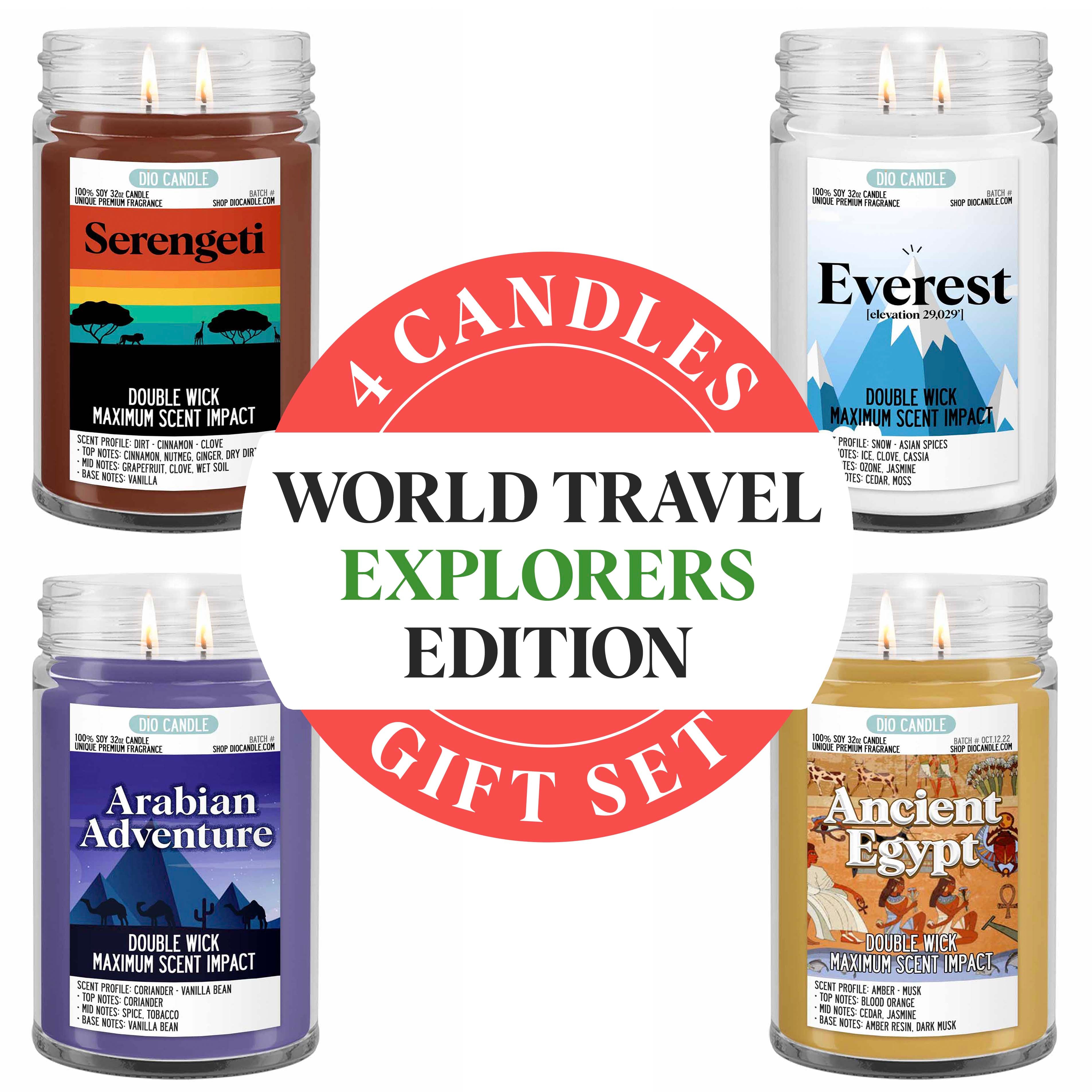 Travel Adventure Candle Gift Set