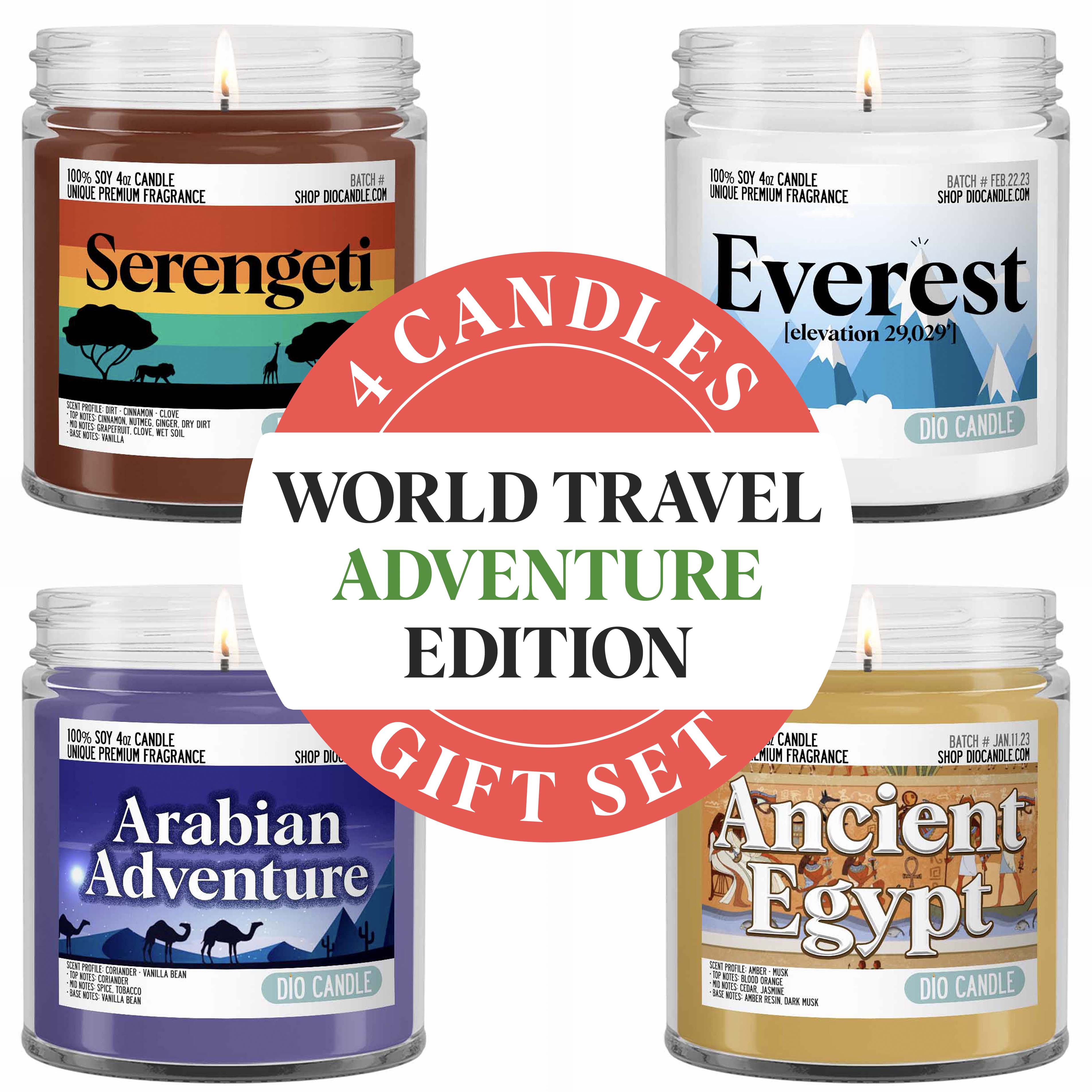 Travel Adventure Candle Gift Set