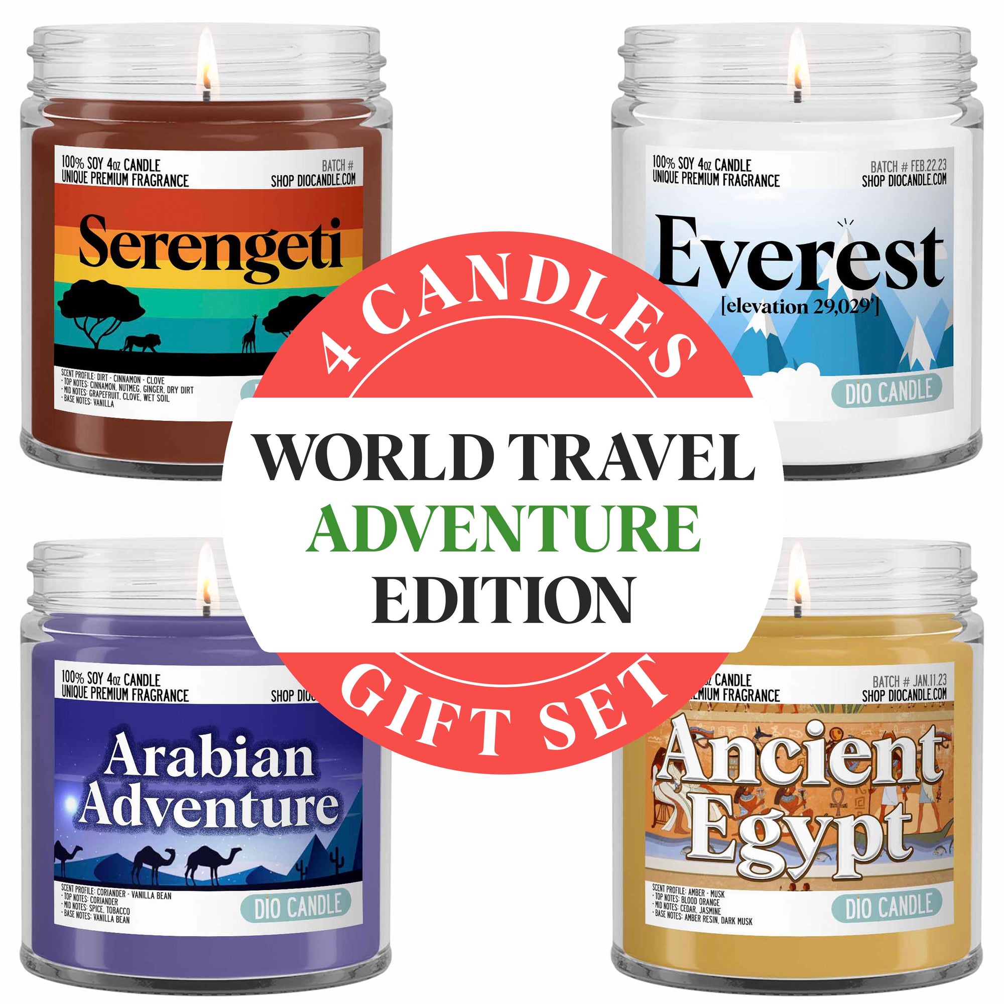 Travel Adventure Candle Gift Set