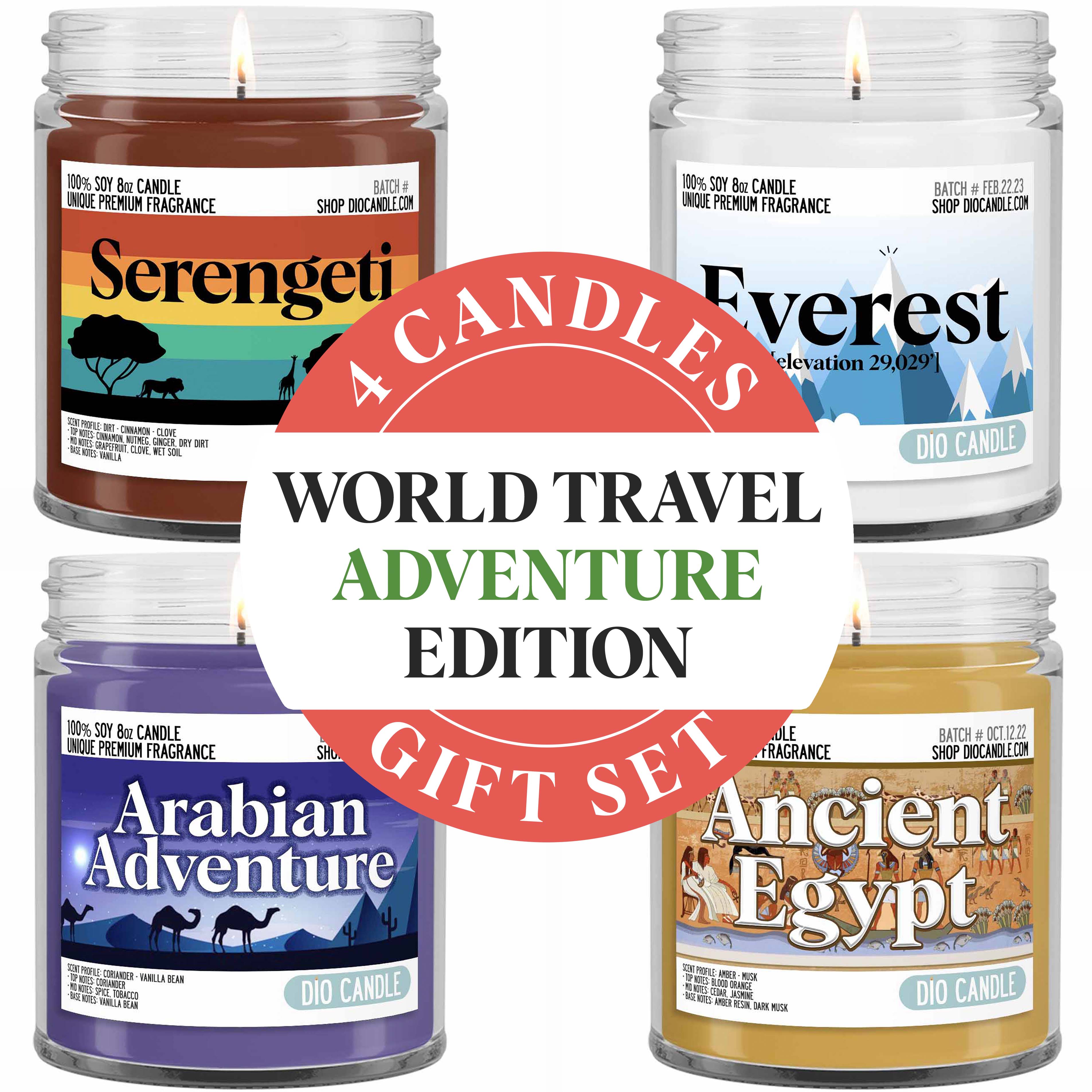 Travel Adventure Candle Gift Set