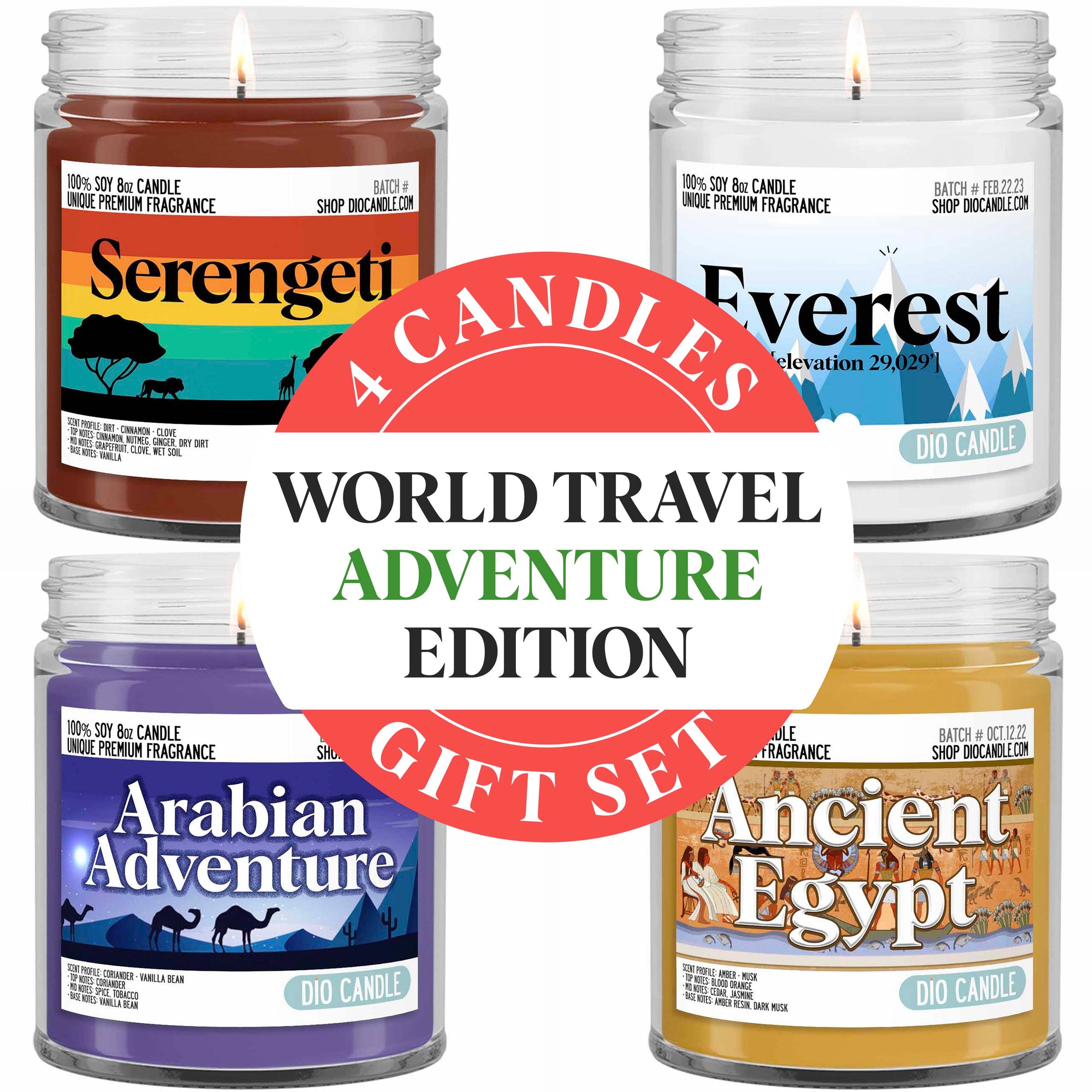Travel Adventure Candle Gift Set
