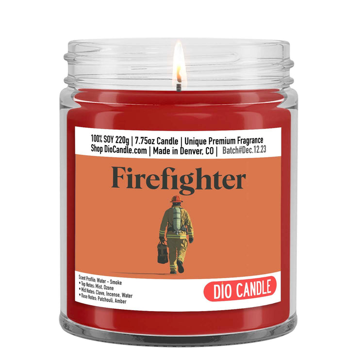 Fire Fighter Candle