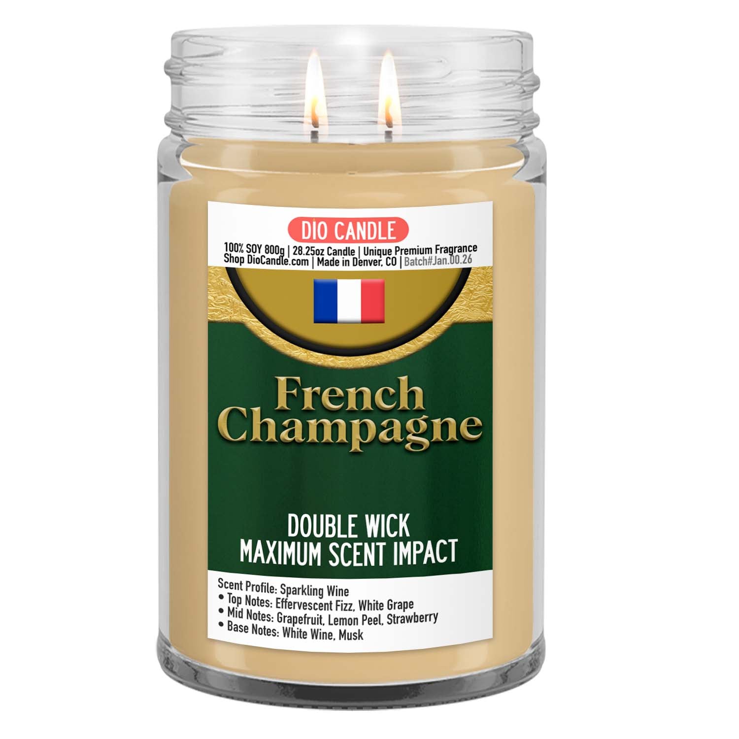 French Champagne Candle