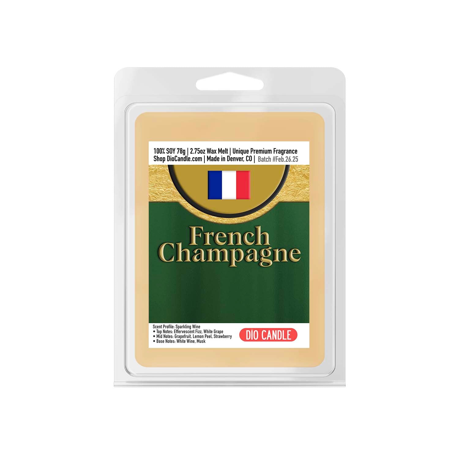 French Champagne Candle