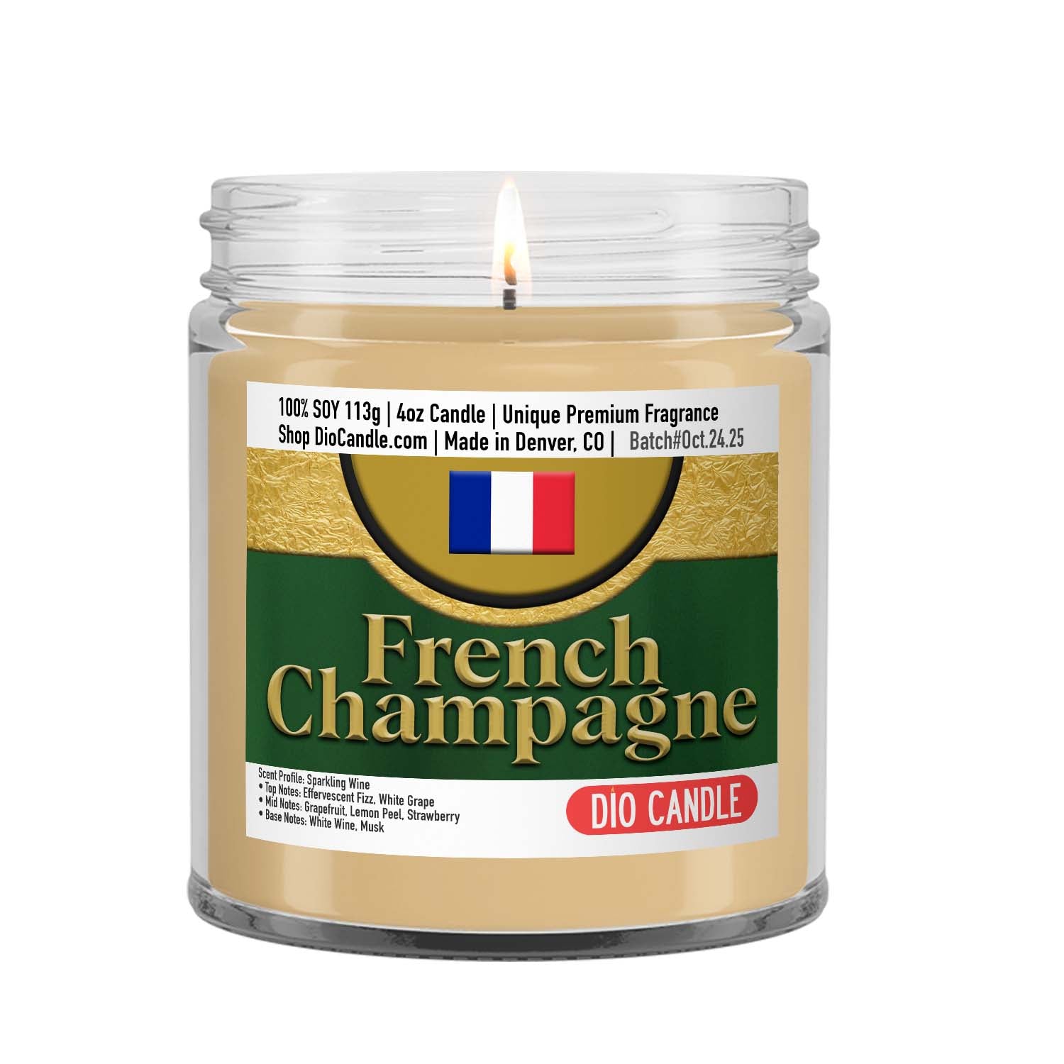 French Champagne Candle