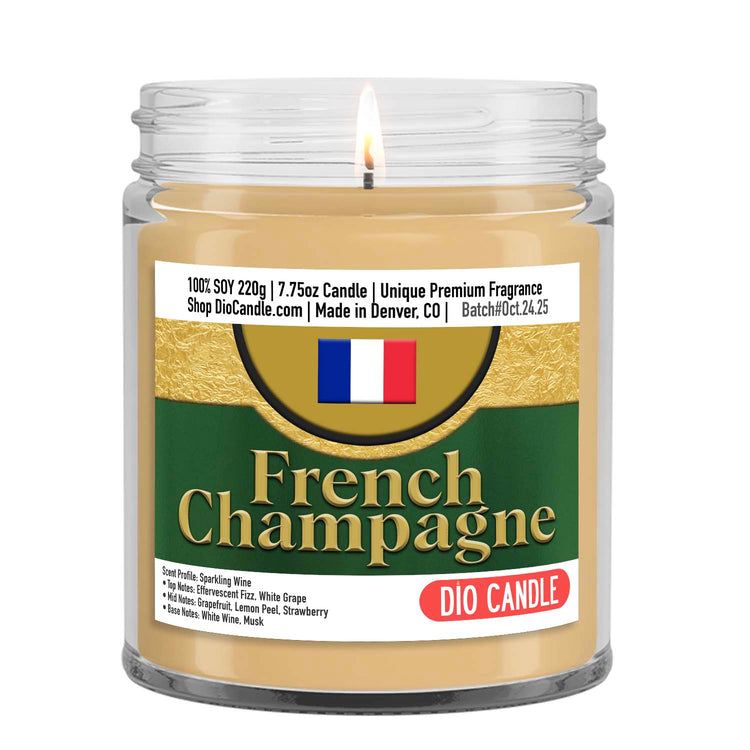 French Champagne Candle