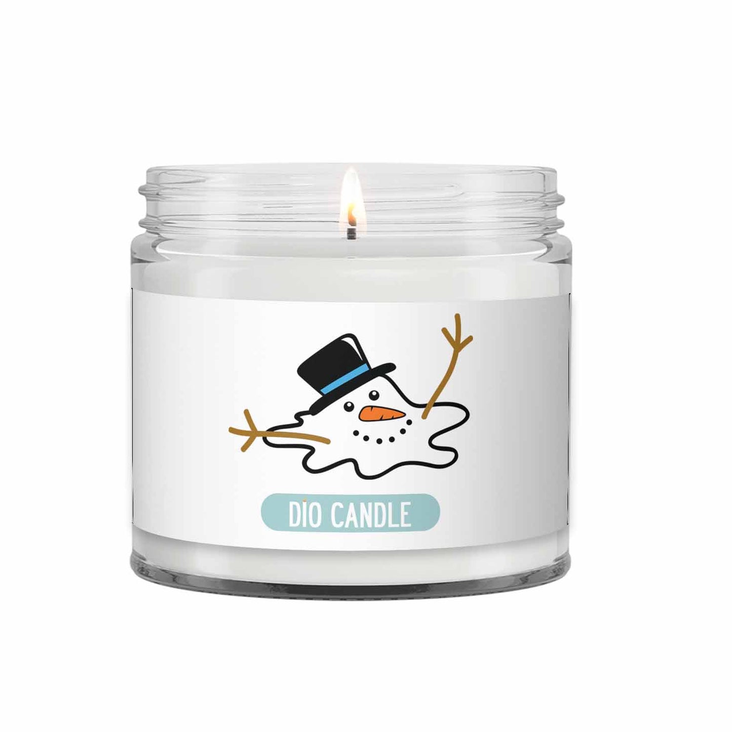 Melted Snowman Candle