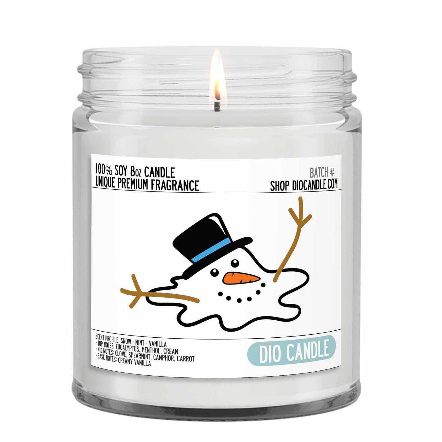 Melted Snowman Candle