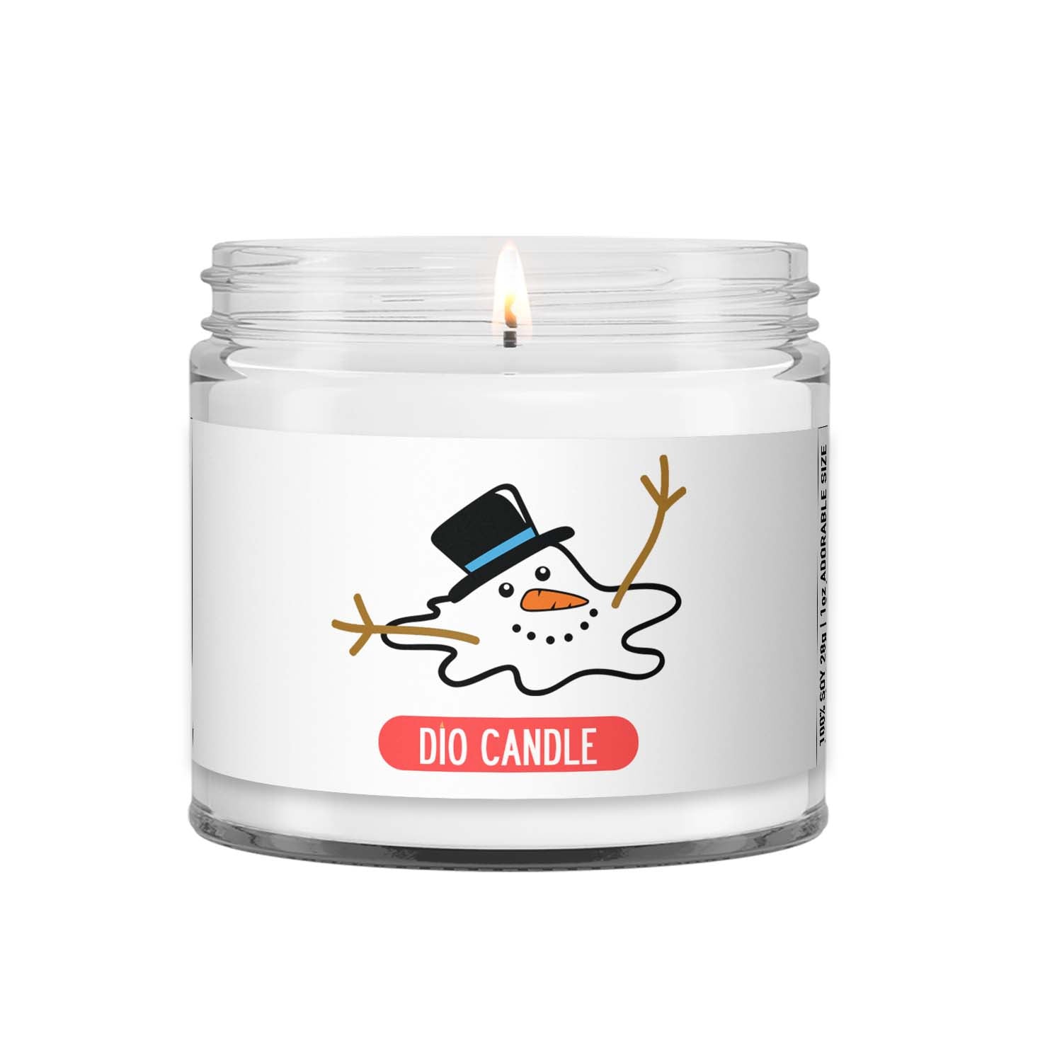Melted Snowman Candle