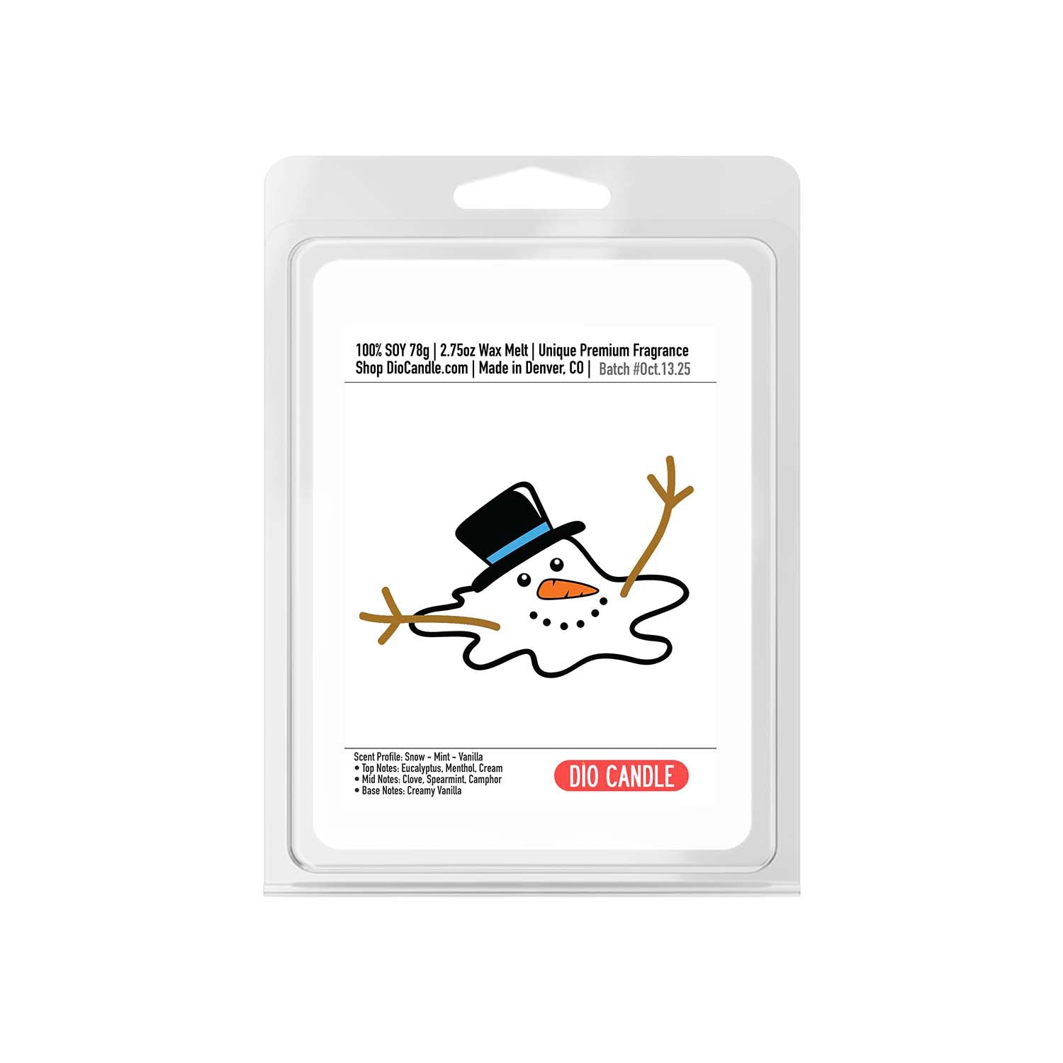 Melted Snowman Candle