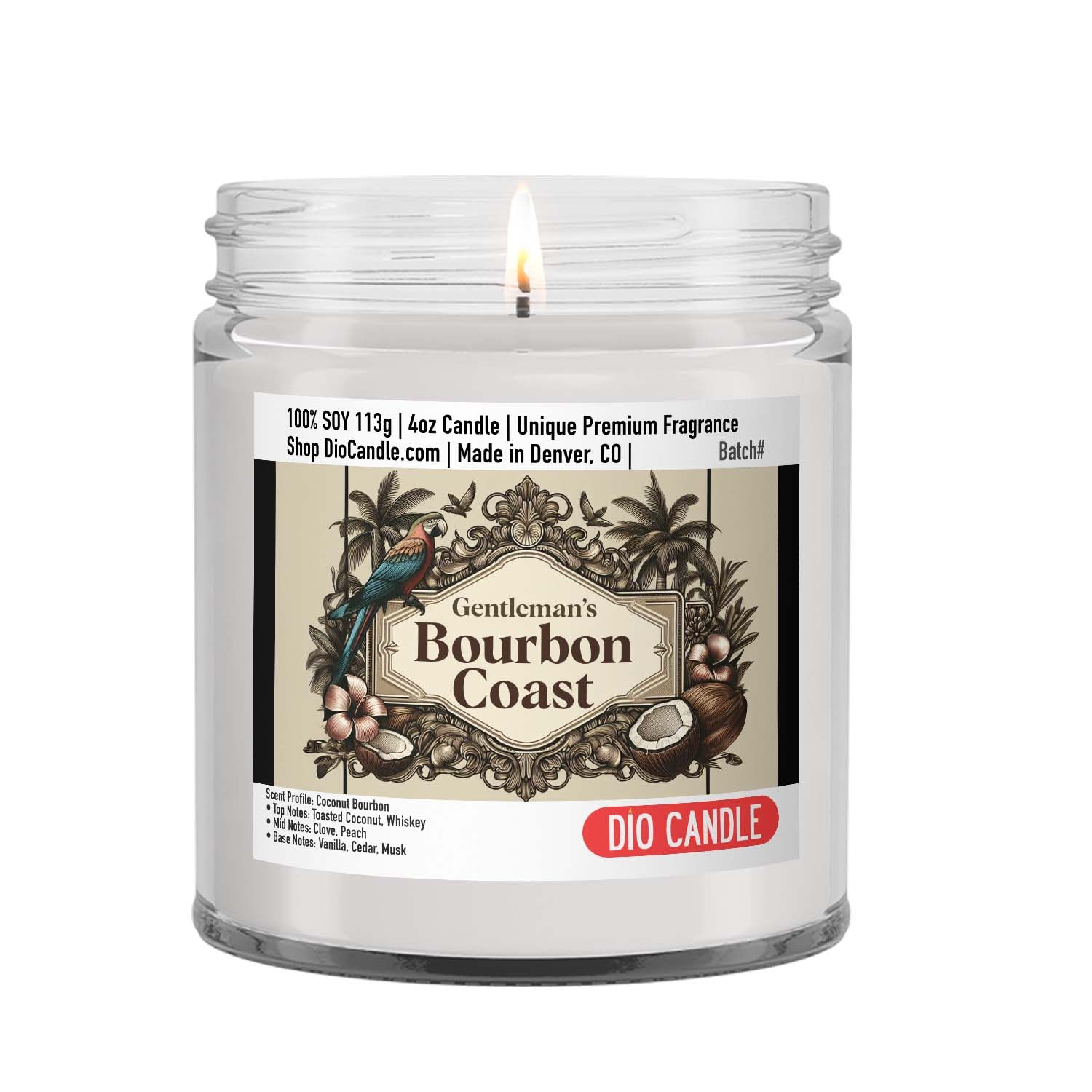 Gentlemen's Bourbon Coast Candle