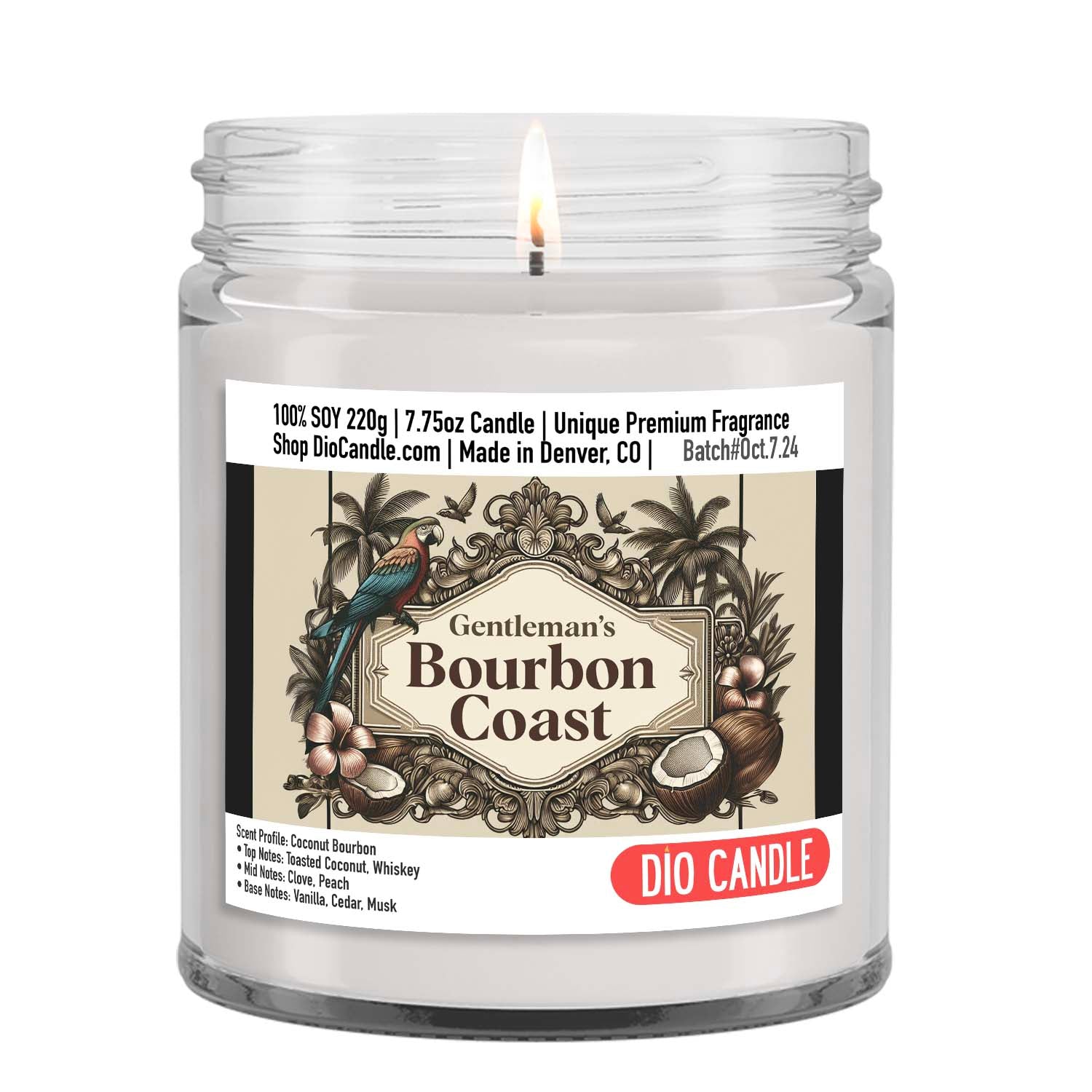 Gentlemen's Bourbon Coast Candle