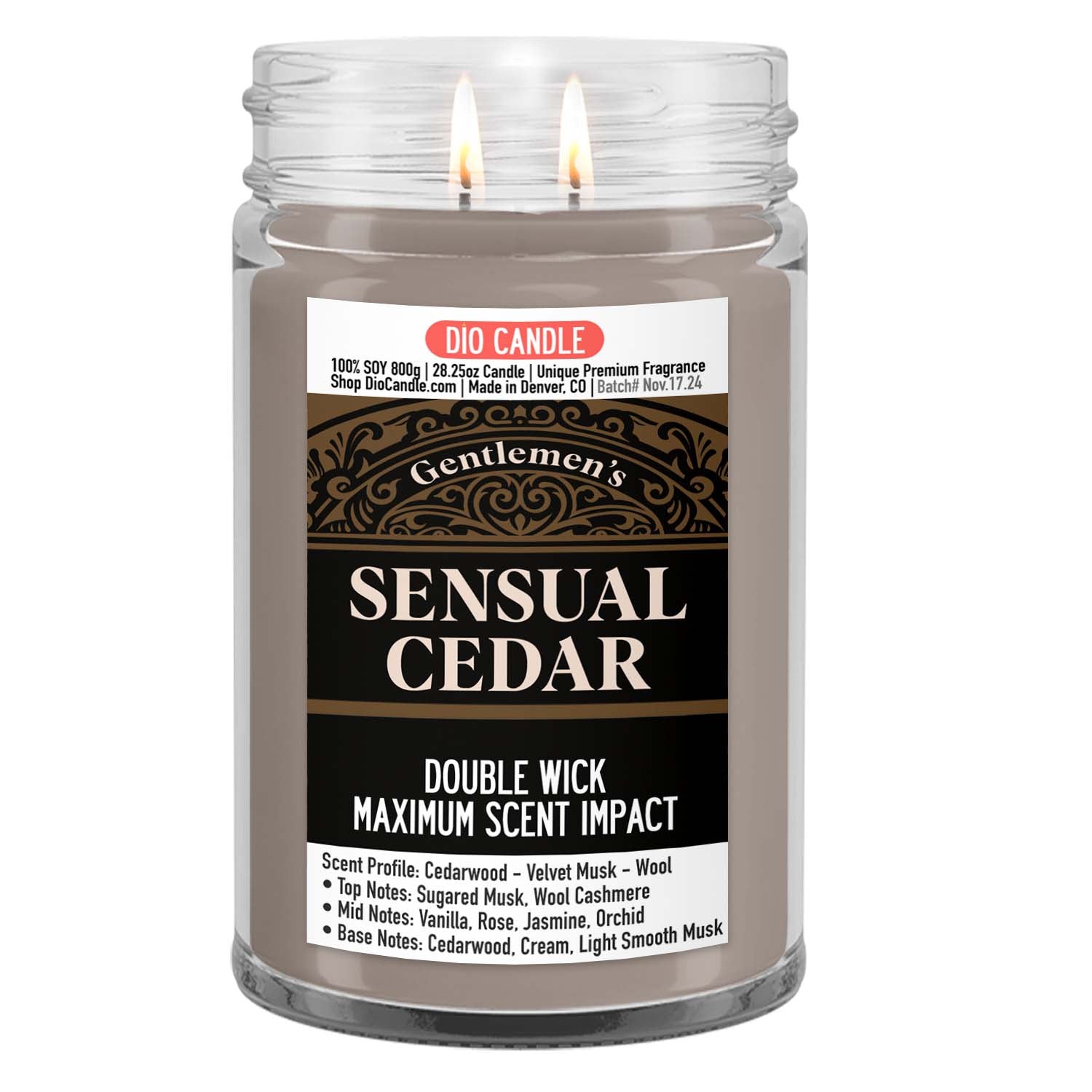 Gentlemen's Sensual Cedar Candle