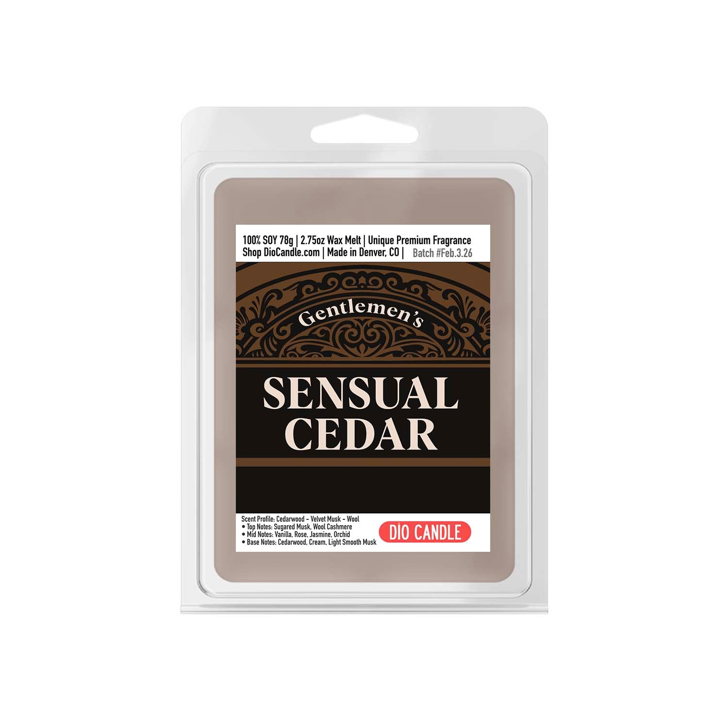 Gentlemen's Sensual Cedar Candle