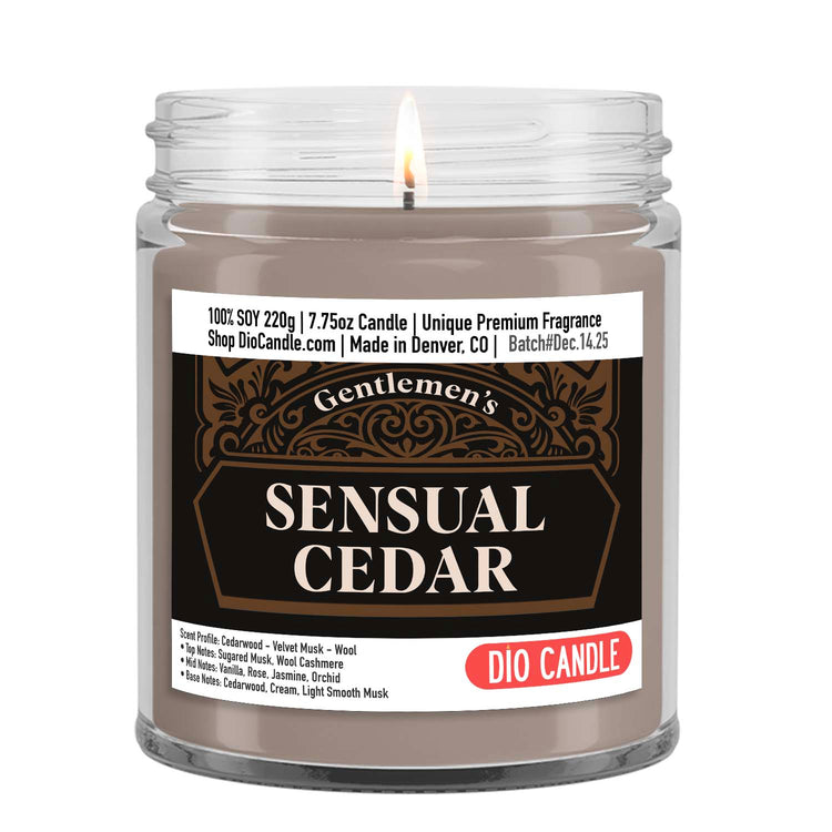Gentlemen's Sensual Cedar Candle
