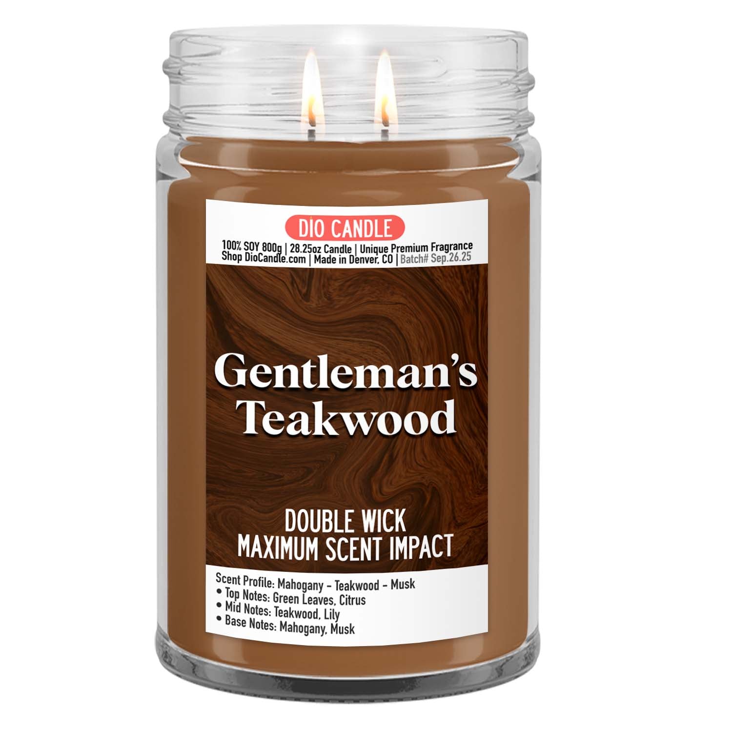 Gentleman's Teakwood Candle
