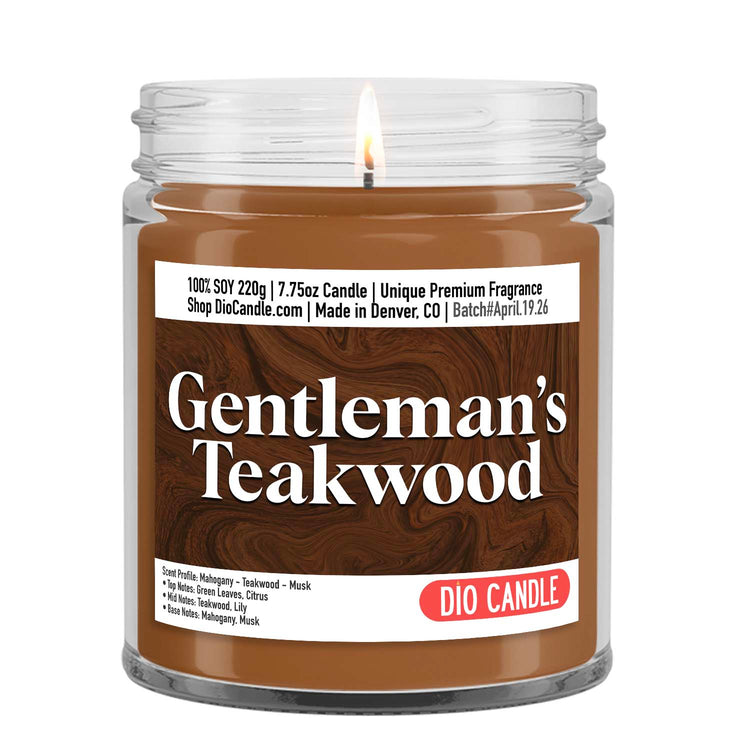 Gentleman's Teakwood Candle