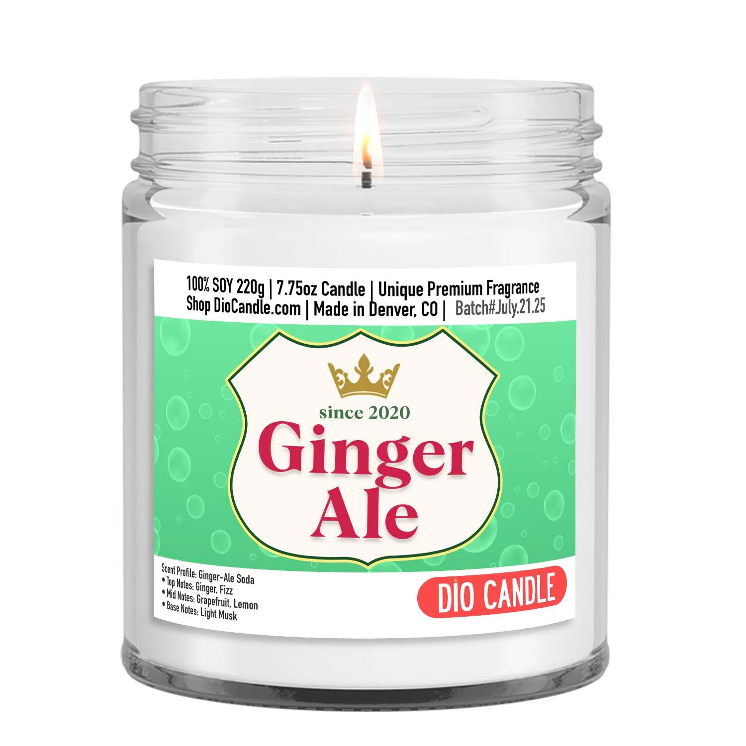 Ginger Ale Soda Candle