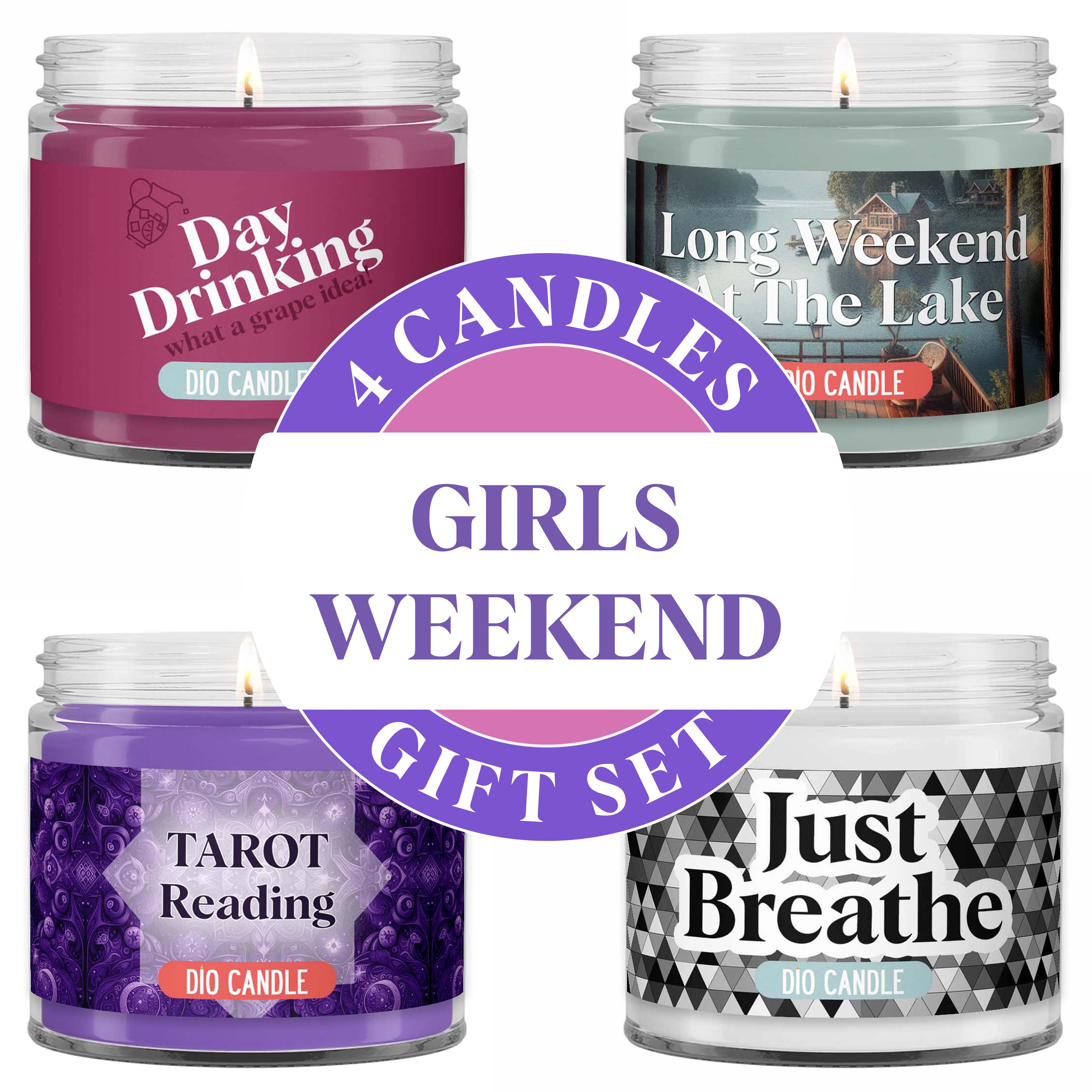 Girls Weekend Candle Gift Set