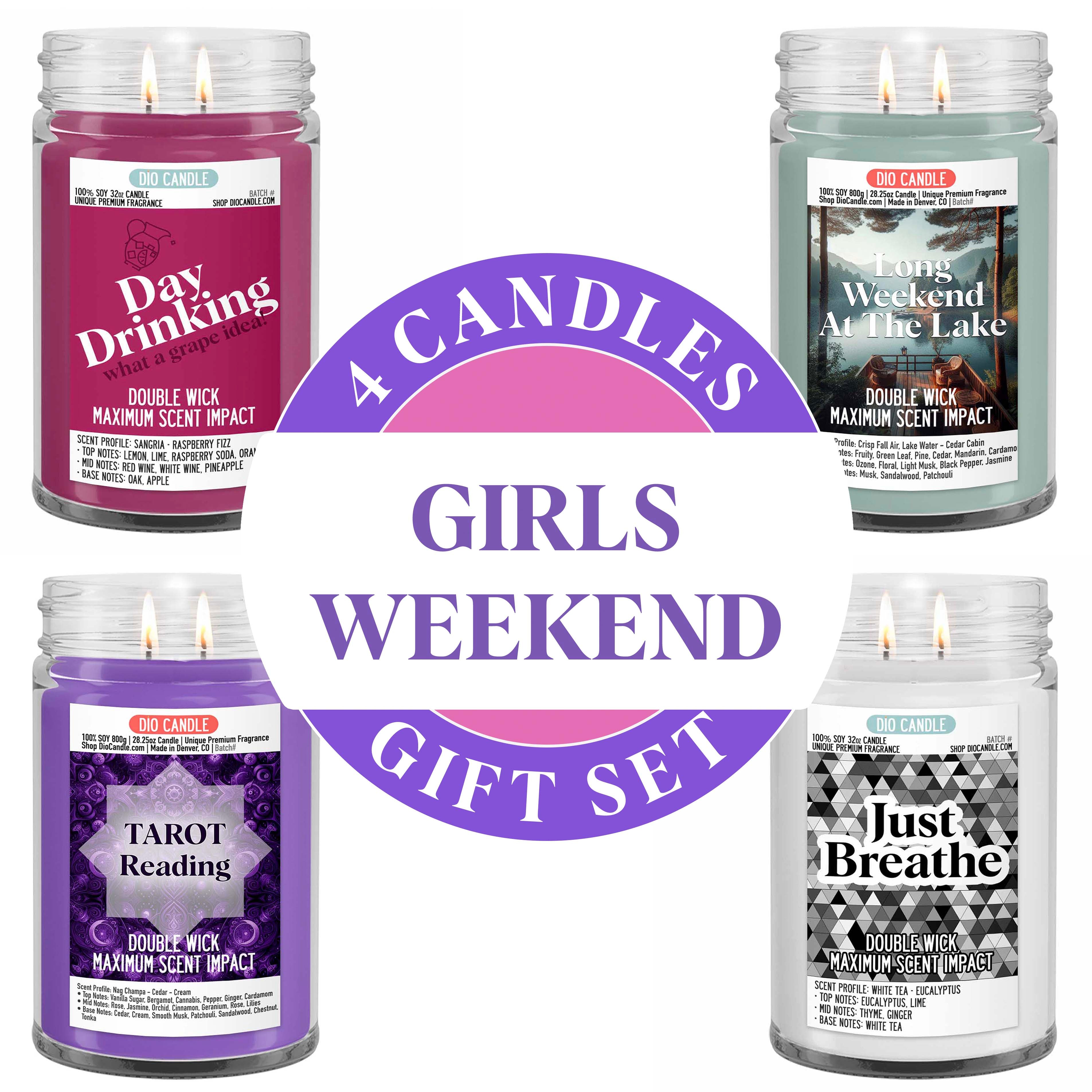 Girls Weekend Candle Gift Set