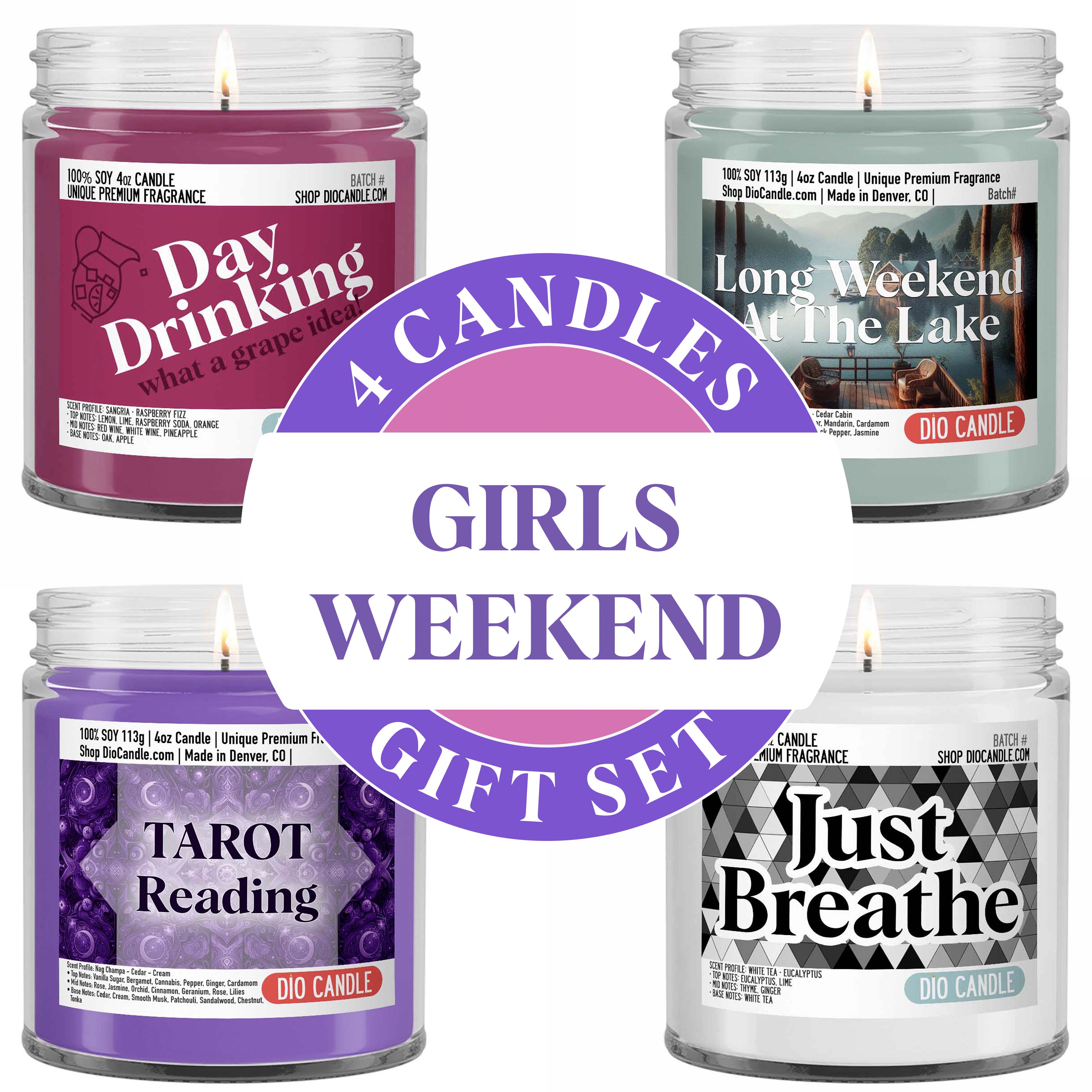 Girls Weekend Candle Gift Set