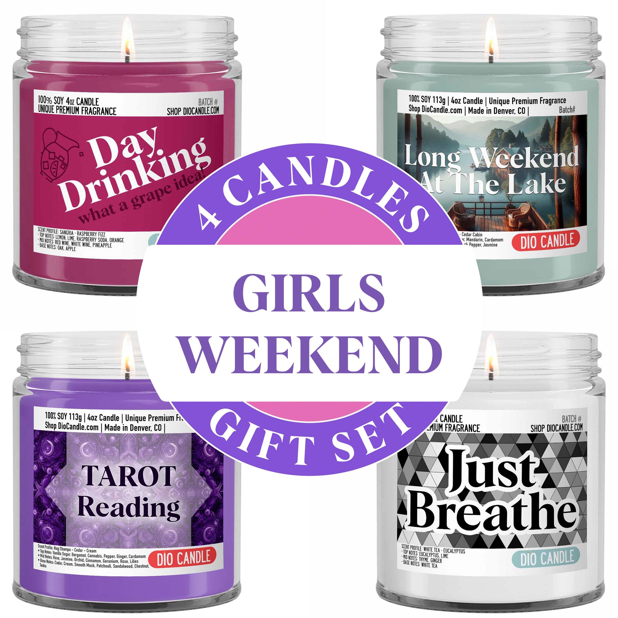 Girls Weekend Candle Gift Set