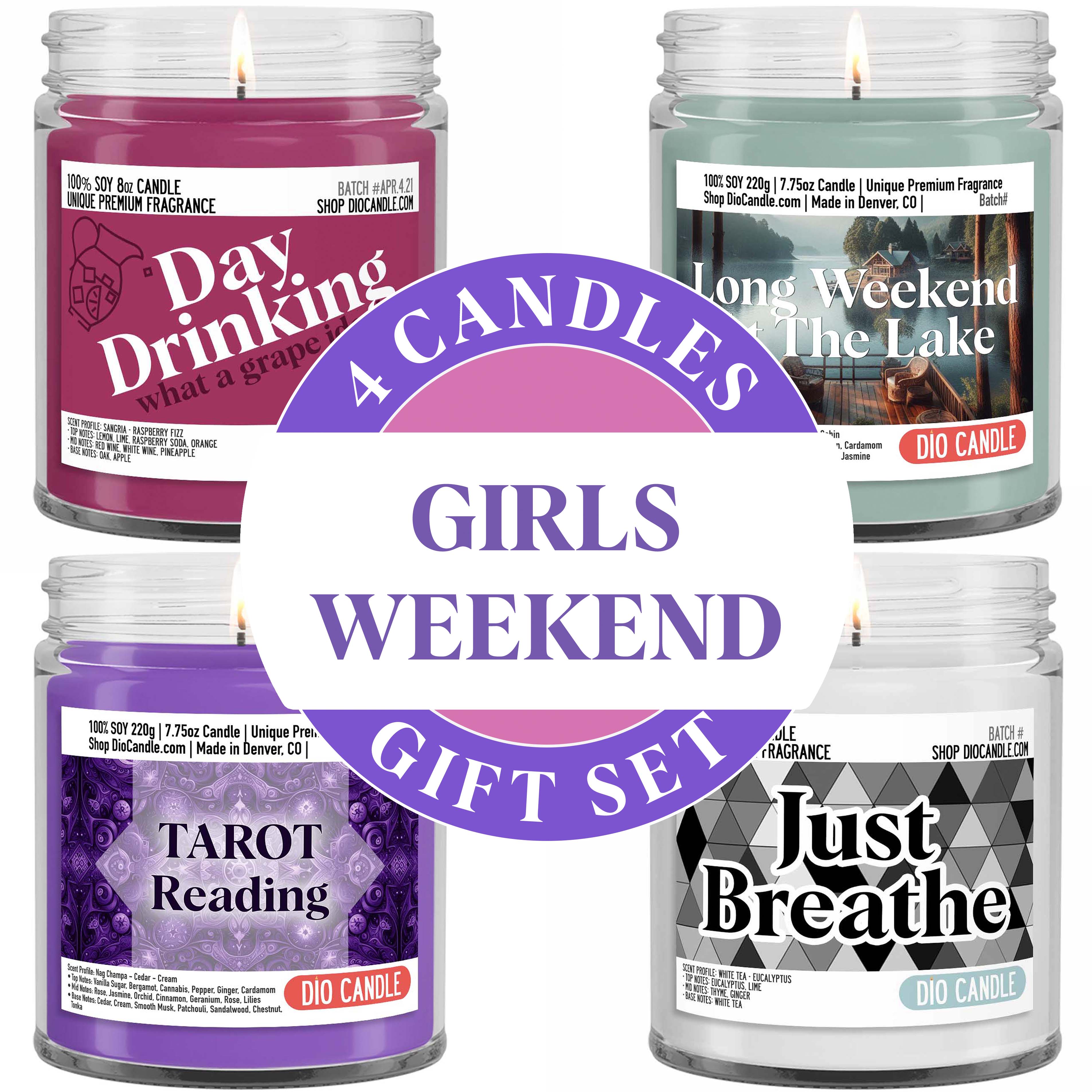 Girls Weekend Candle Gift Set