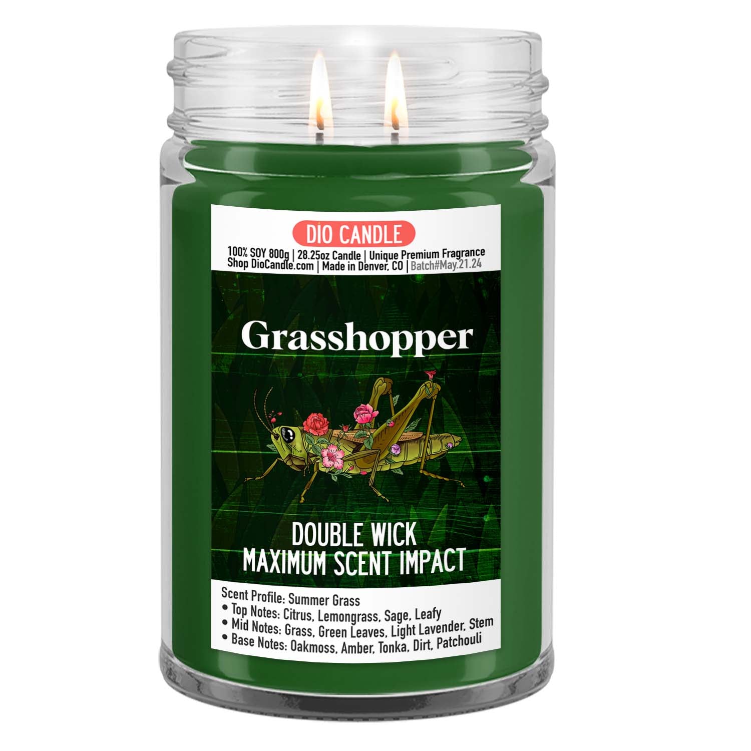 Grasshopper Candle