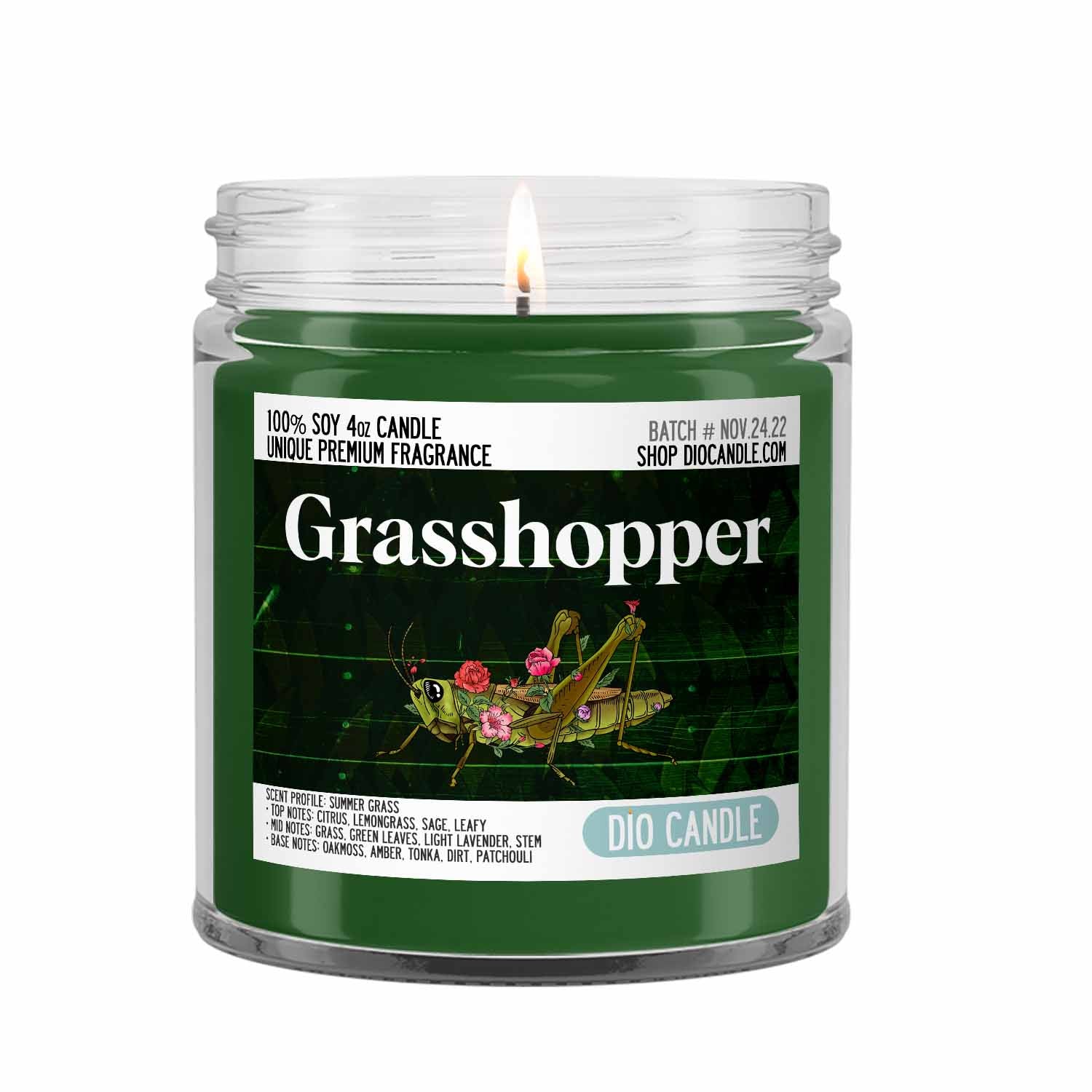 Grasshopper Candle