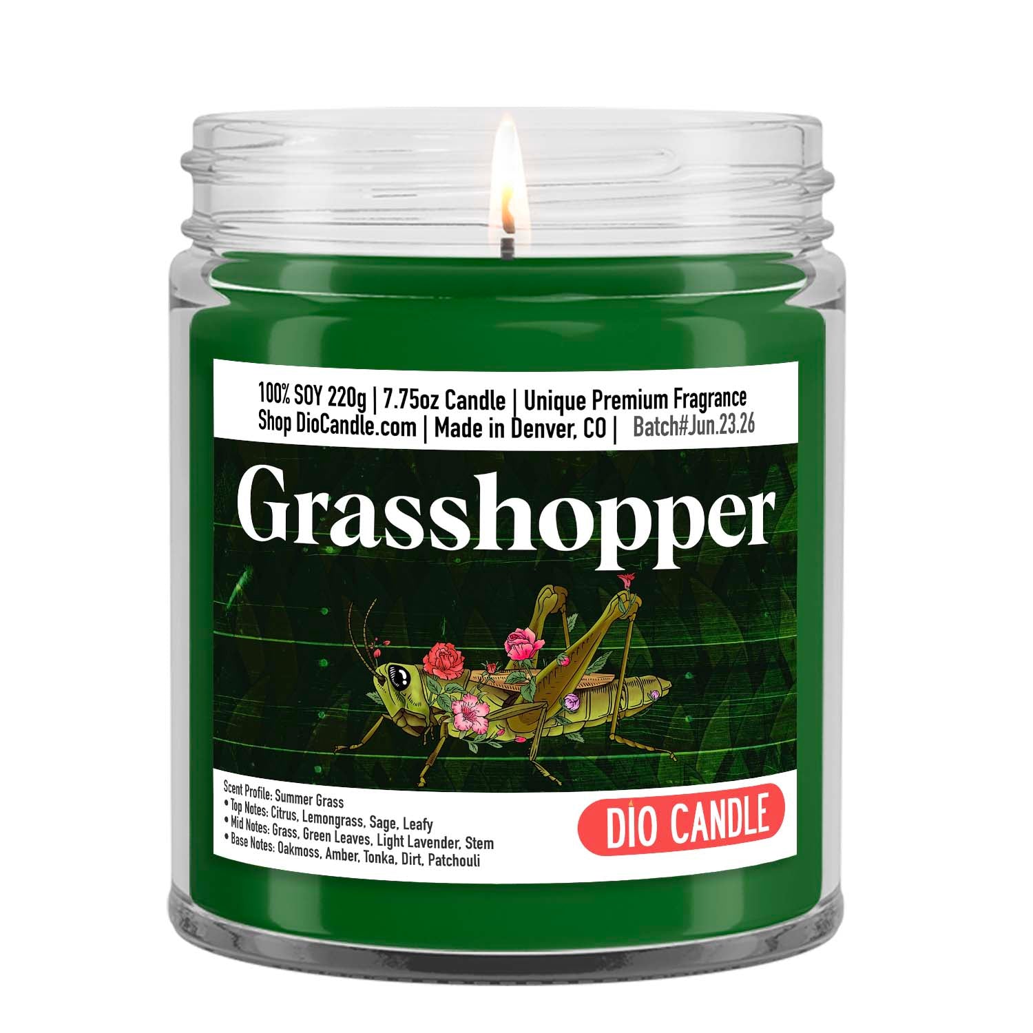 Grasshopper Candle