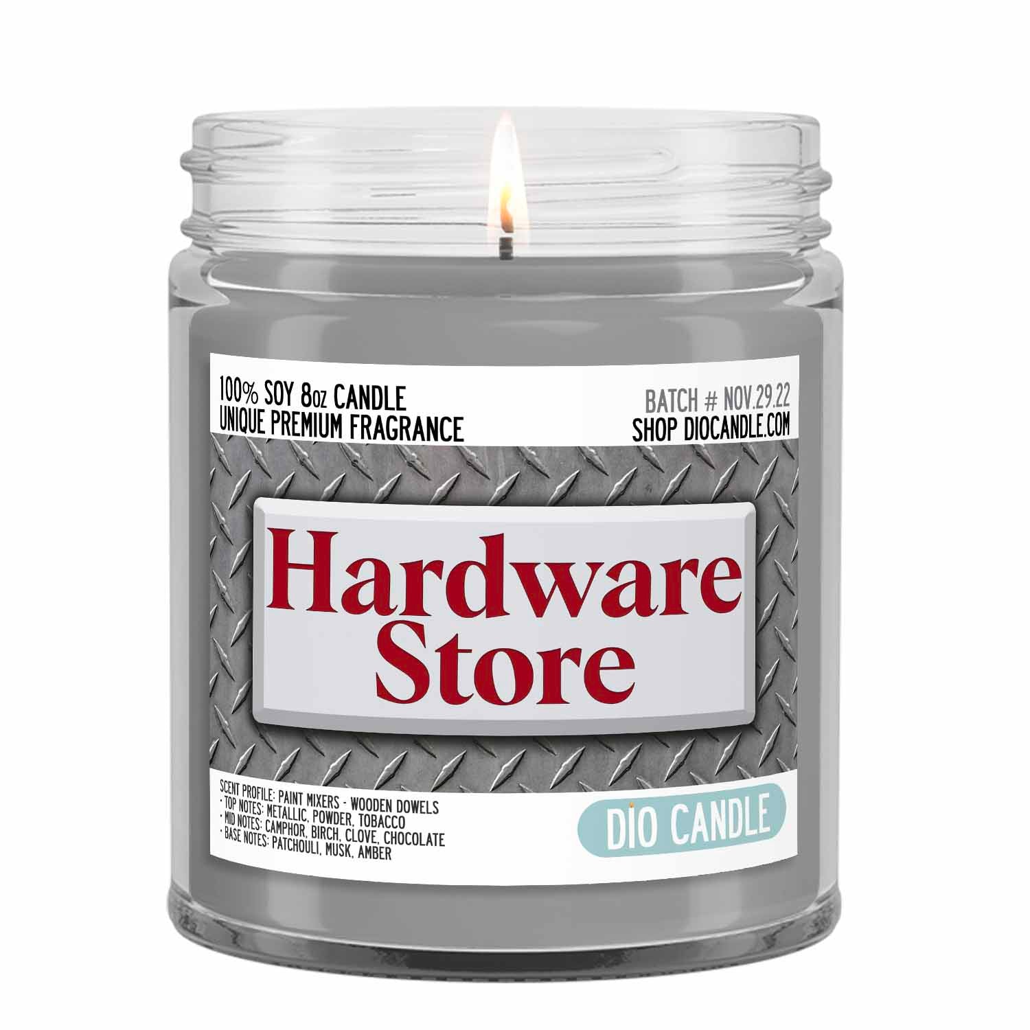 Hardware Store Candle - Paint Mixers - Wooden Dowels - Dust