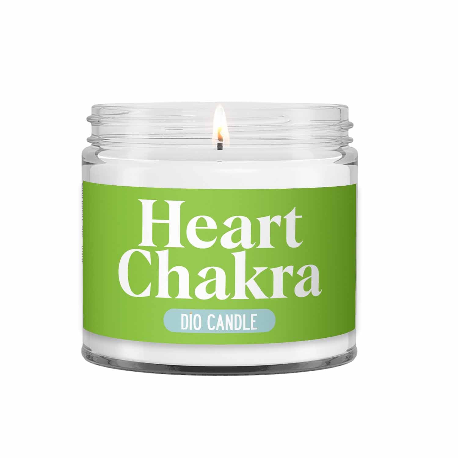 Heart Chakra Crystal Candle