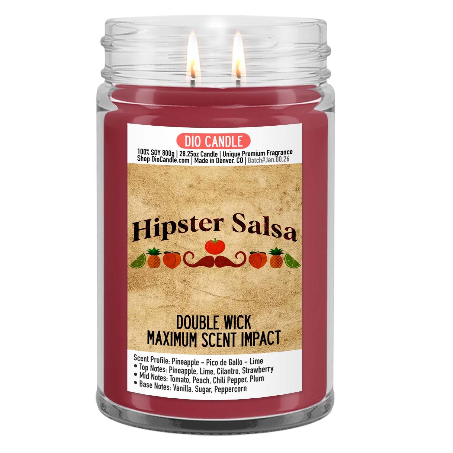 Hipster Salsa Candle