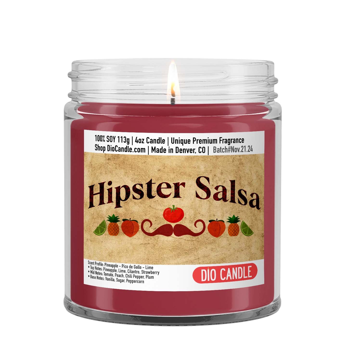 Hipster Salsa Candle