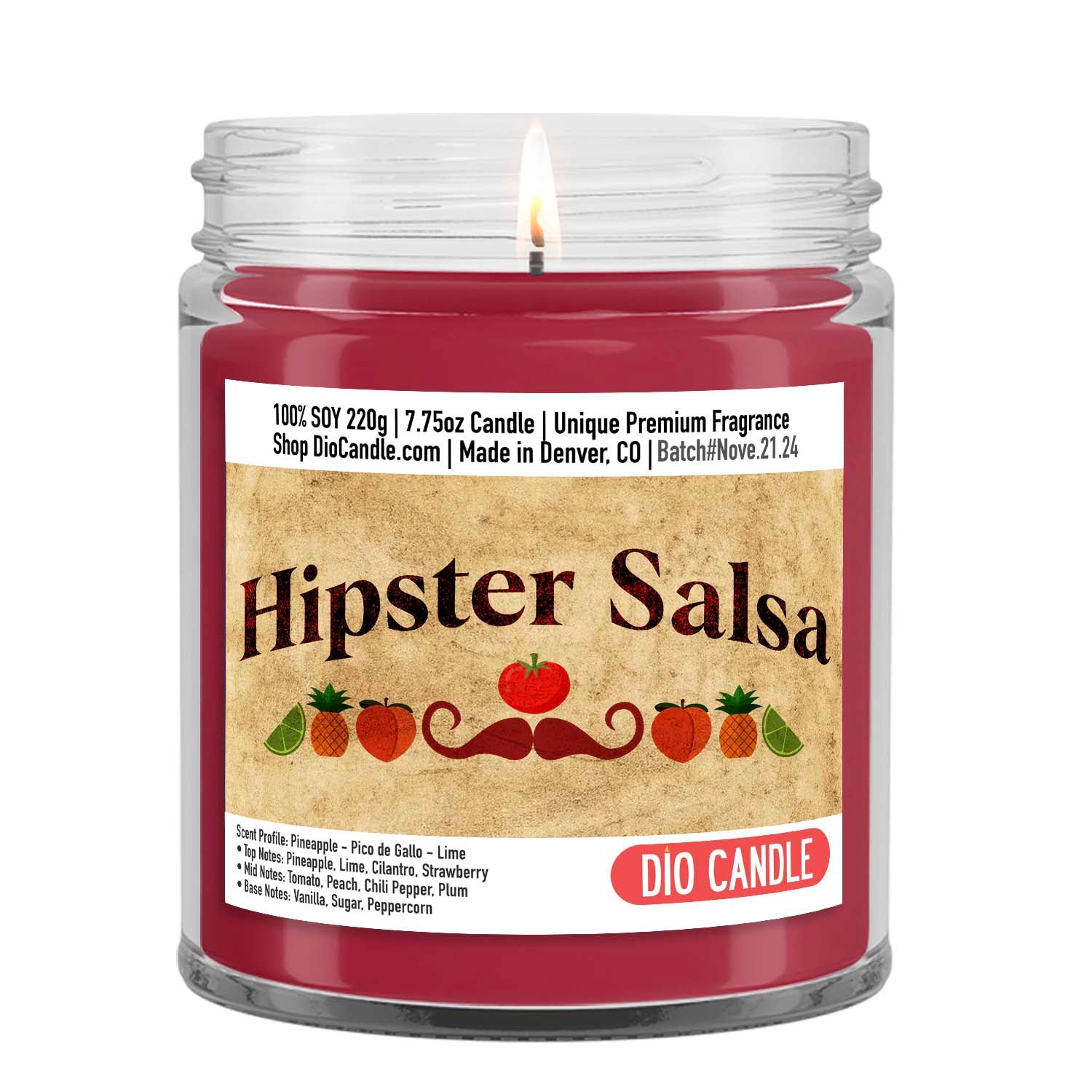Hipster Salsa Candle