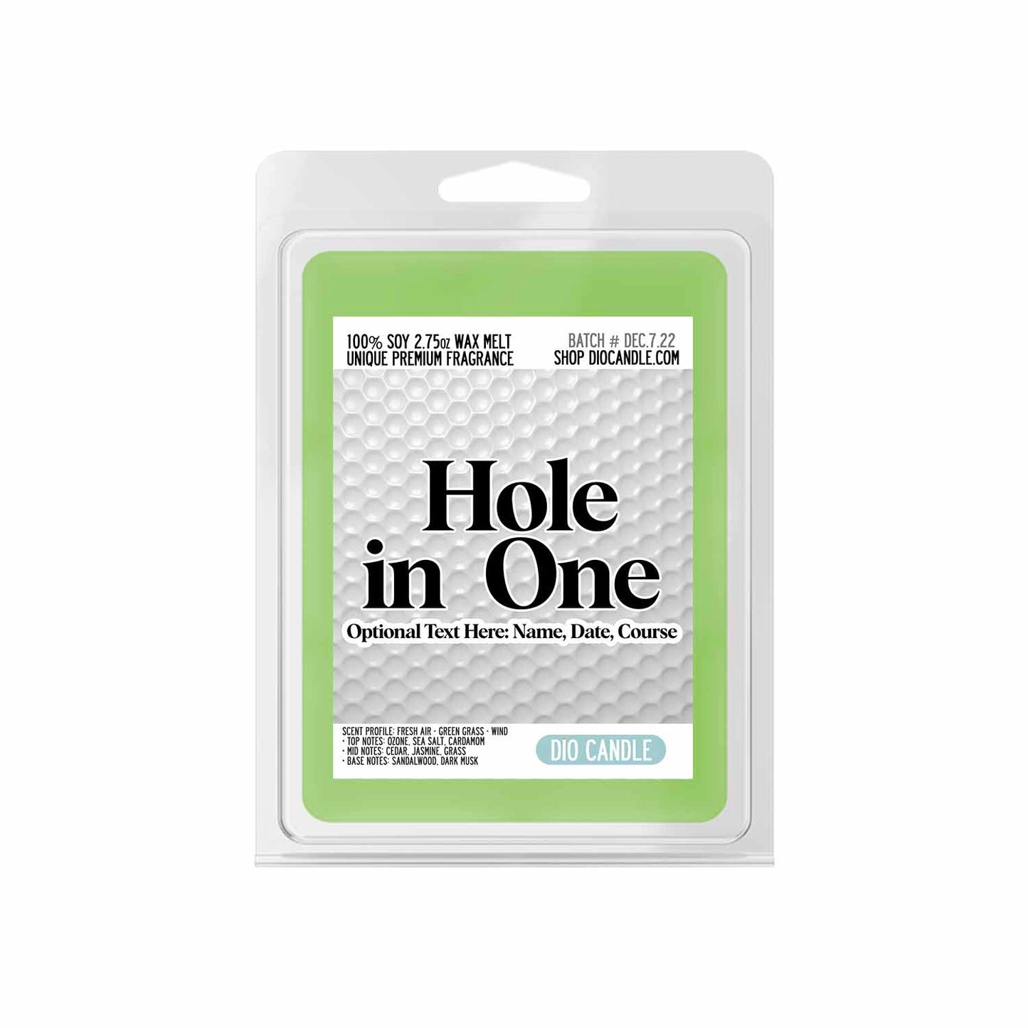 Hole in One Golf Candle