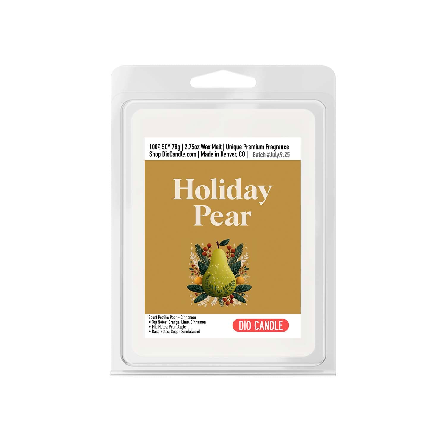 Holiday Pear Candle