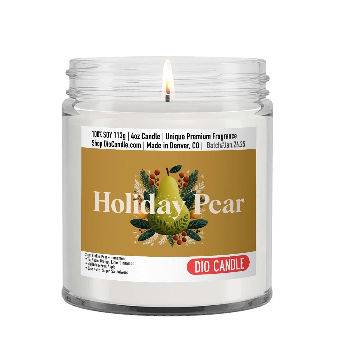 Holiday Pear Candle