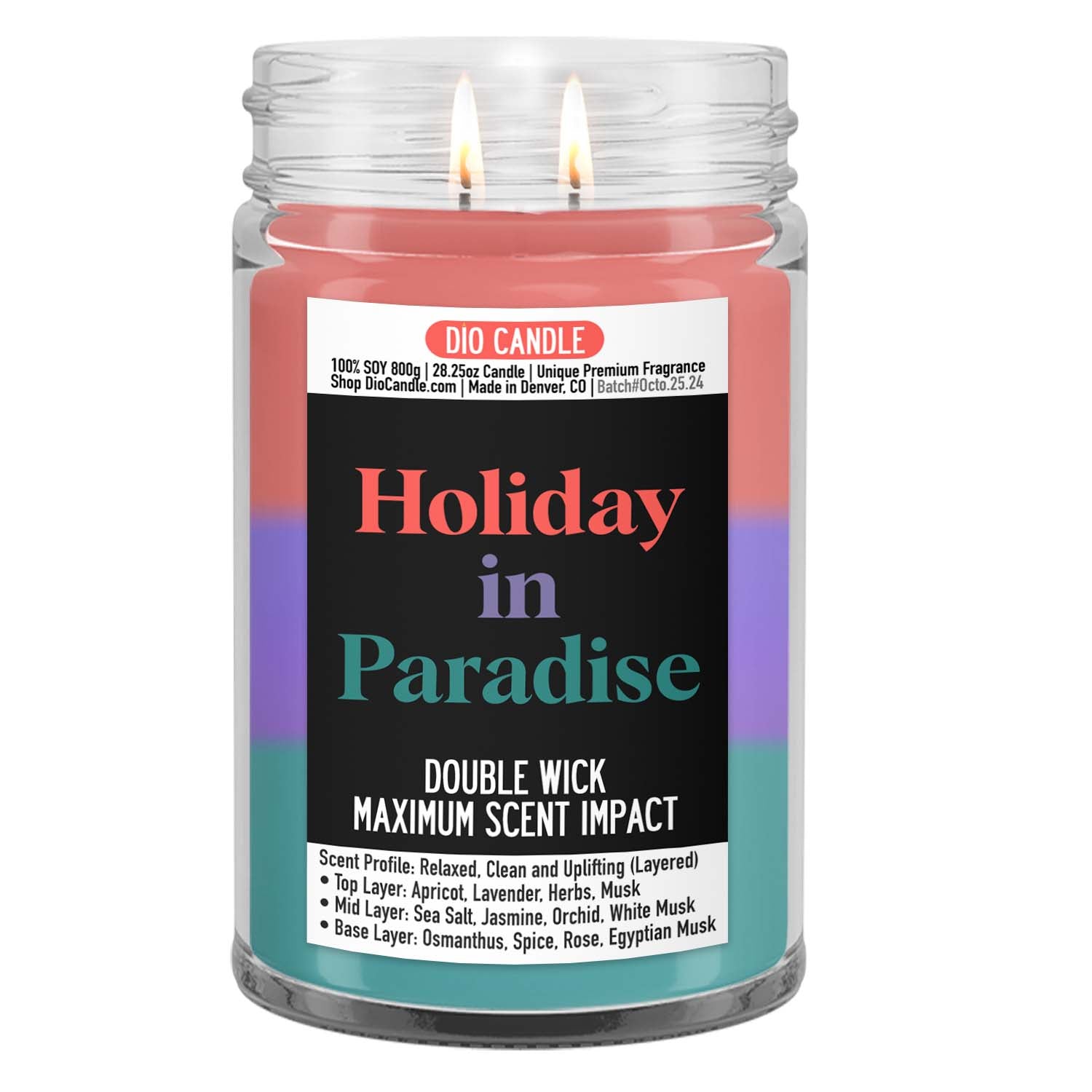 Holiday in Paradise Triple Layered 32oz Candle